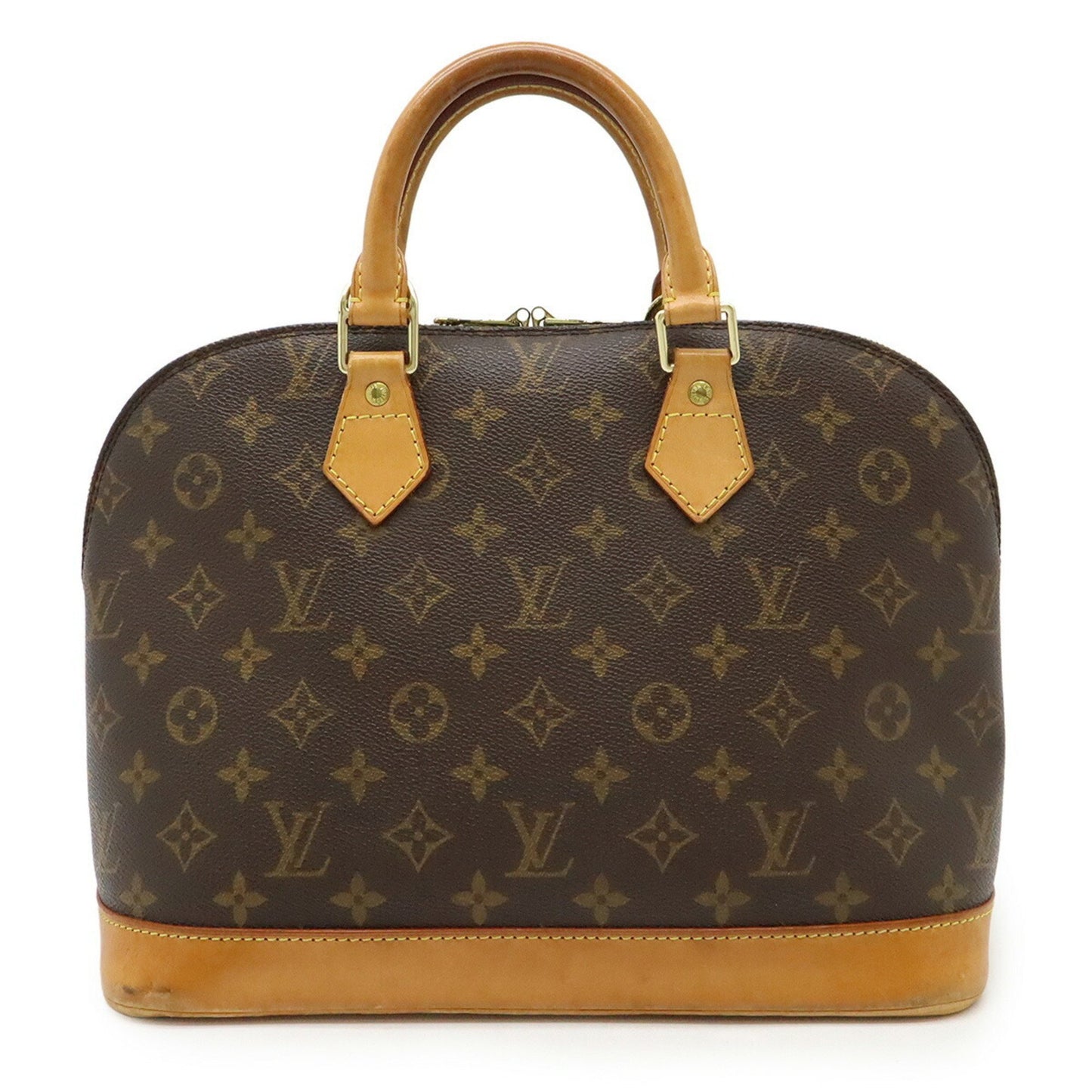 Louis Vuitton Alma, Brown, Canvas, handbag