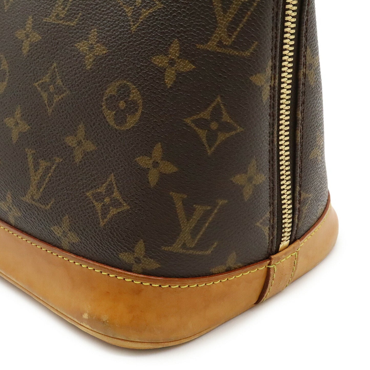 Louis Vuitton Alma, Brown, Canvas, handbag