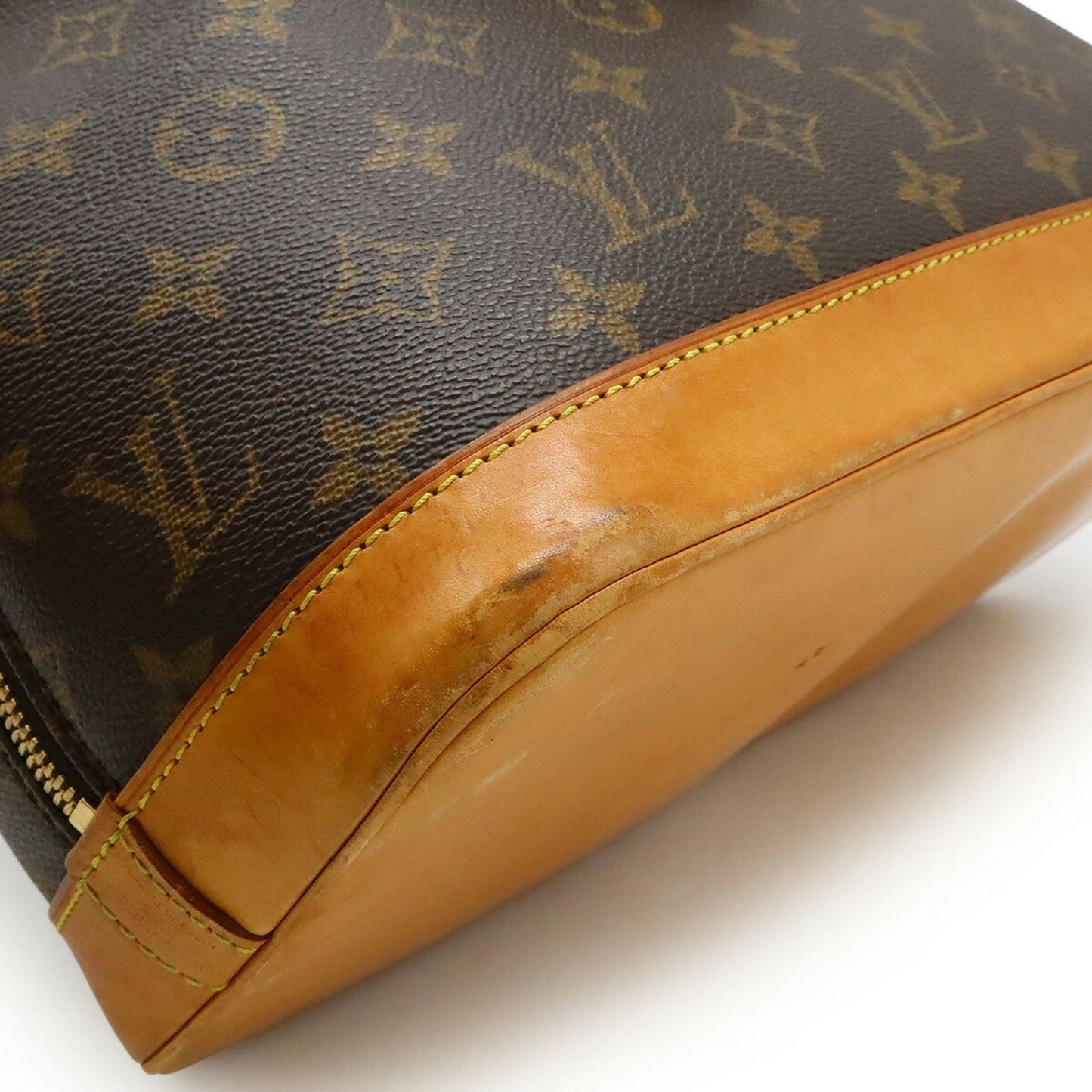 Louis Vuitton Alma, Brown, Canvas, handbag