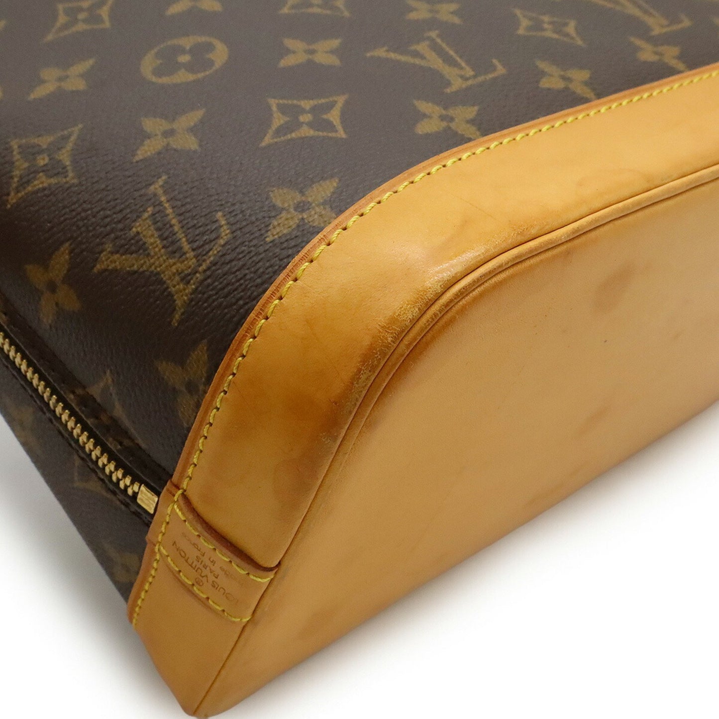Louis Vuitton Alma, Brown, Canvas, handbag