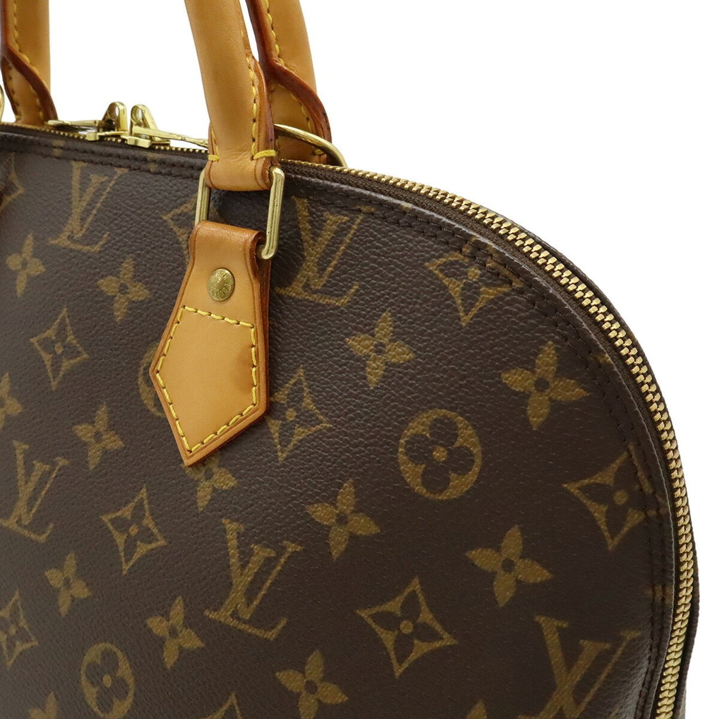 Louis Vuitton Alma, Brown, Canvas, handbag
