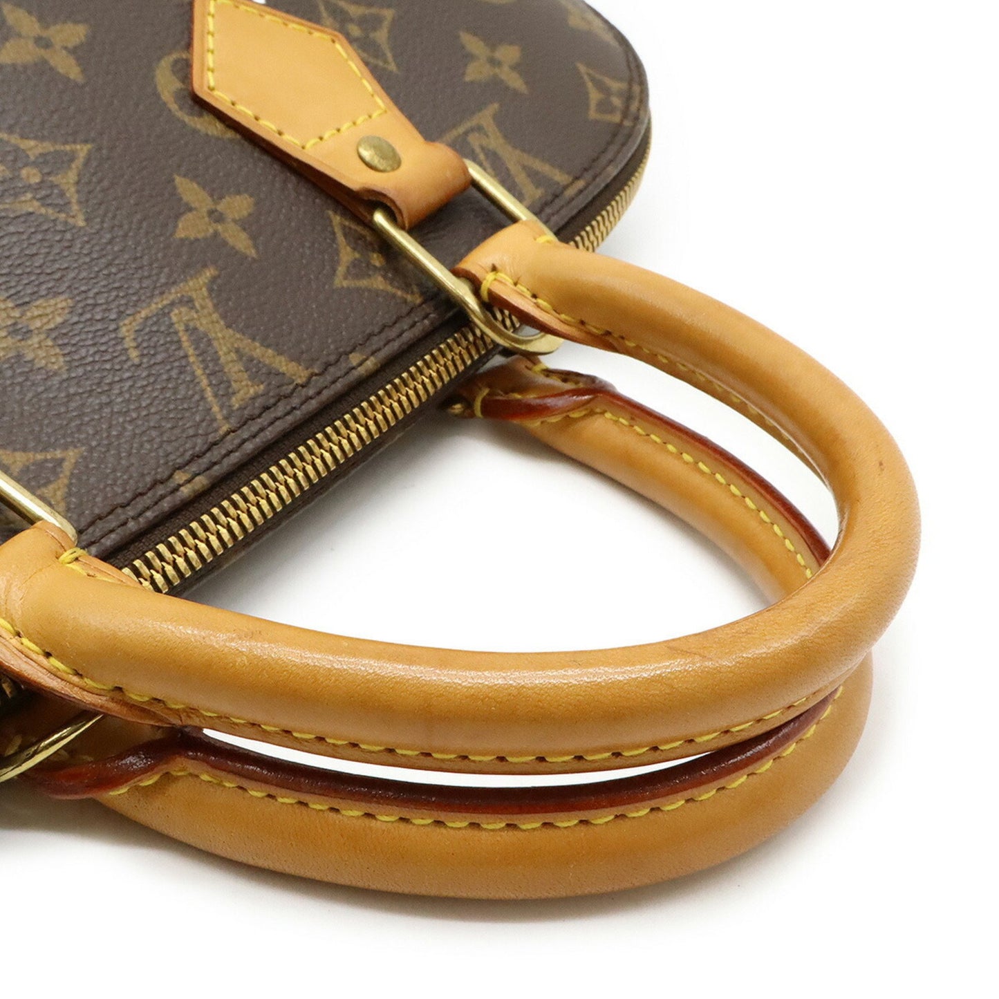 Louis Vuitton Alma, Brown, Canvas, handbag