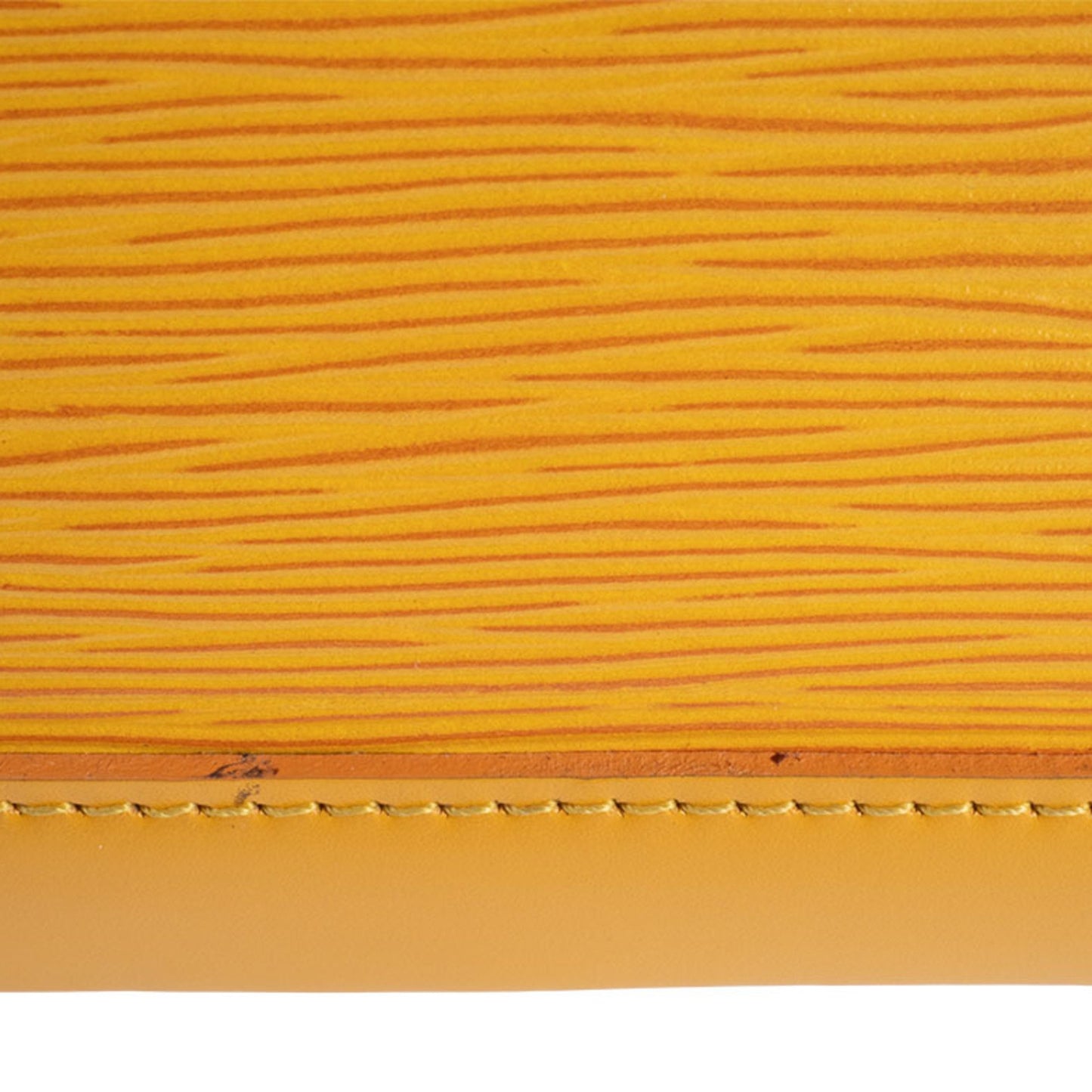 Louis Vuitton Alma, Yellow, Leather, handbag