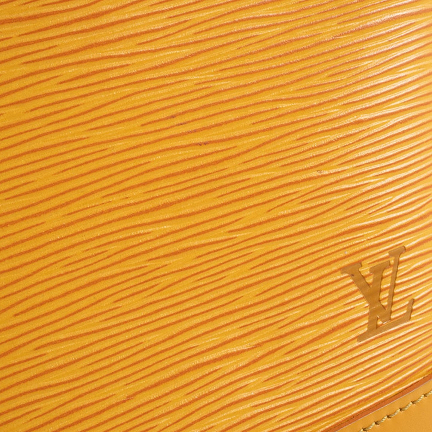 Louis Vuitton Alma, Yellow, Leather, handbag