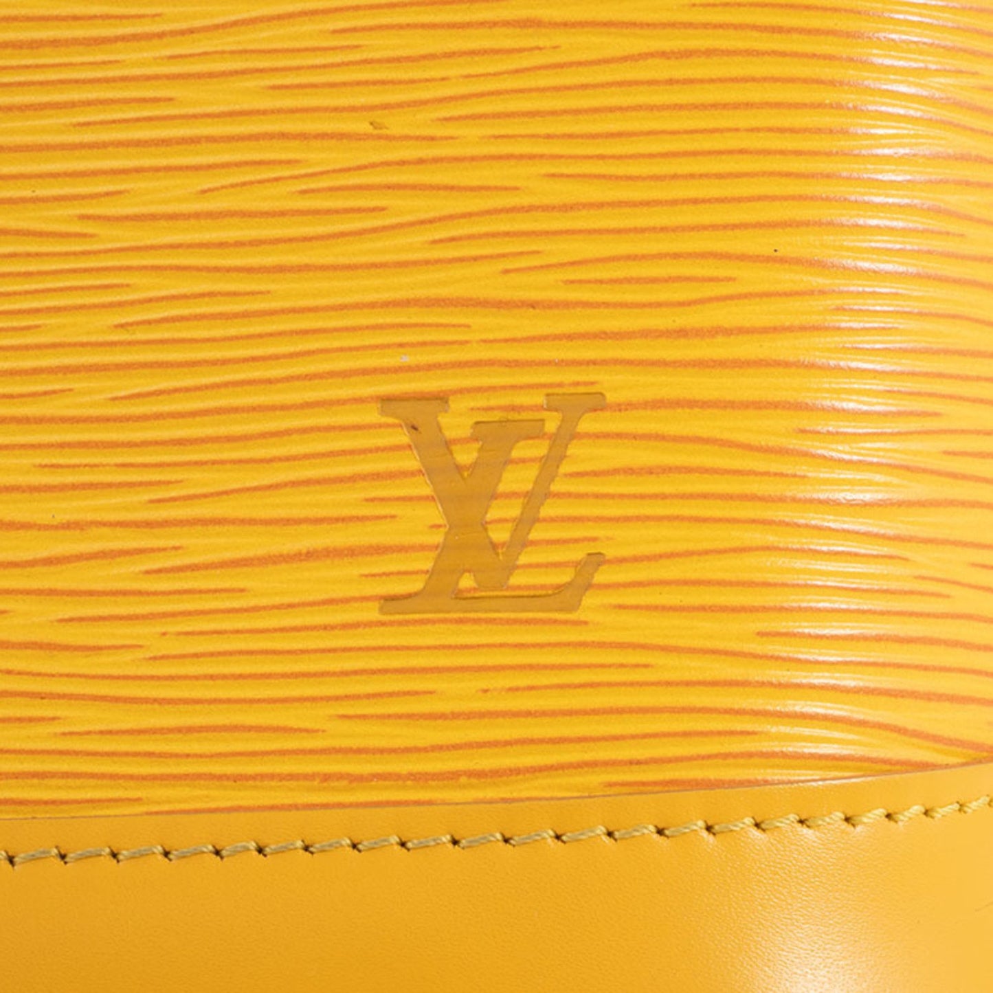 Louis Vuitton Alma, Yellow, Leather, handbag