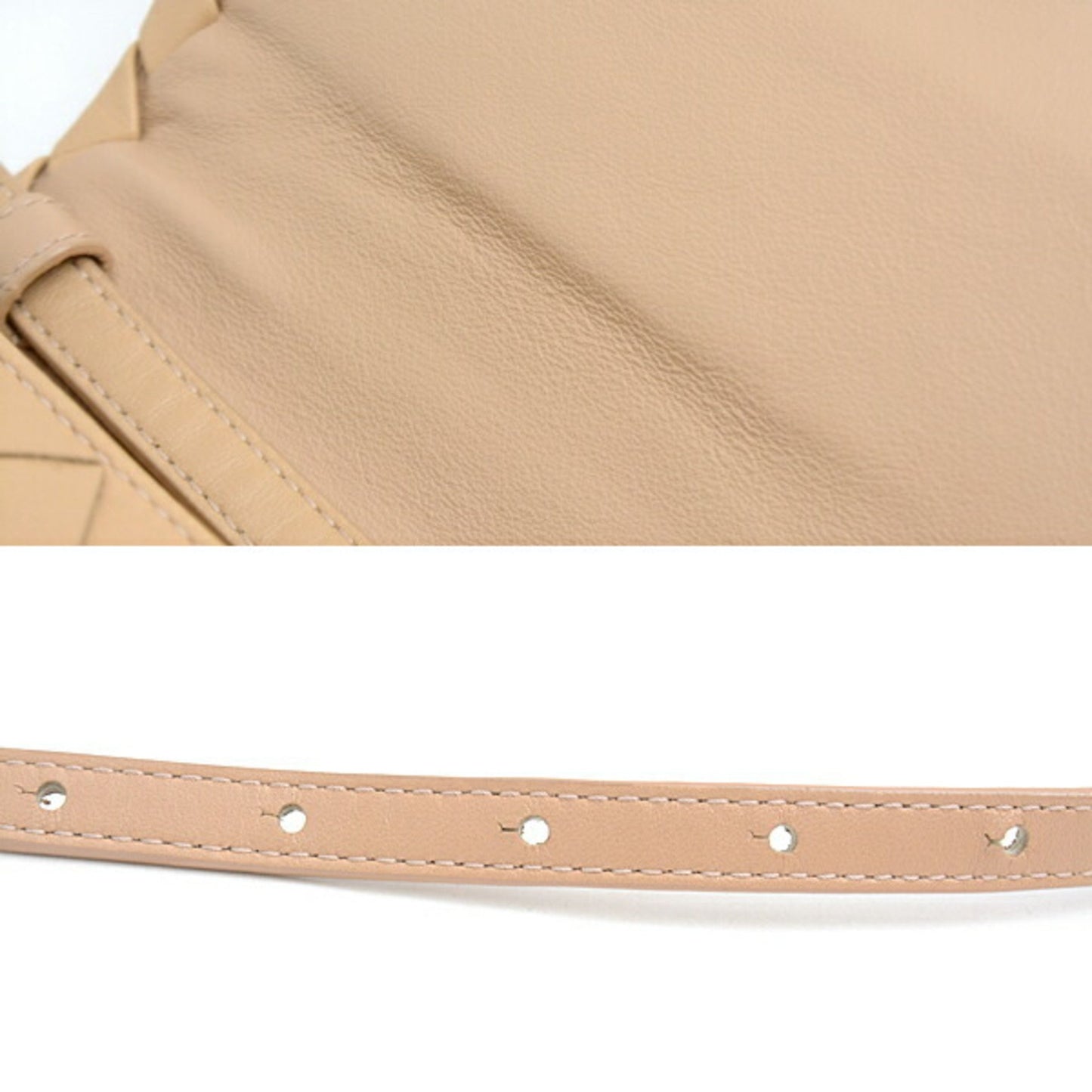 Bottega Veneta Intrecciato, Beige, Leather, shoulder