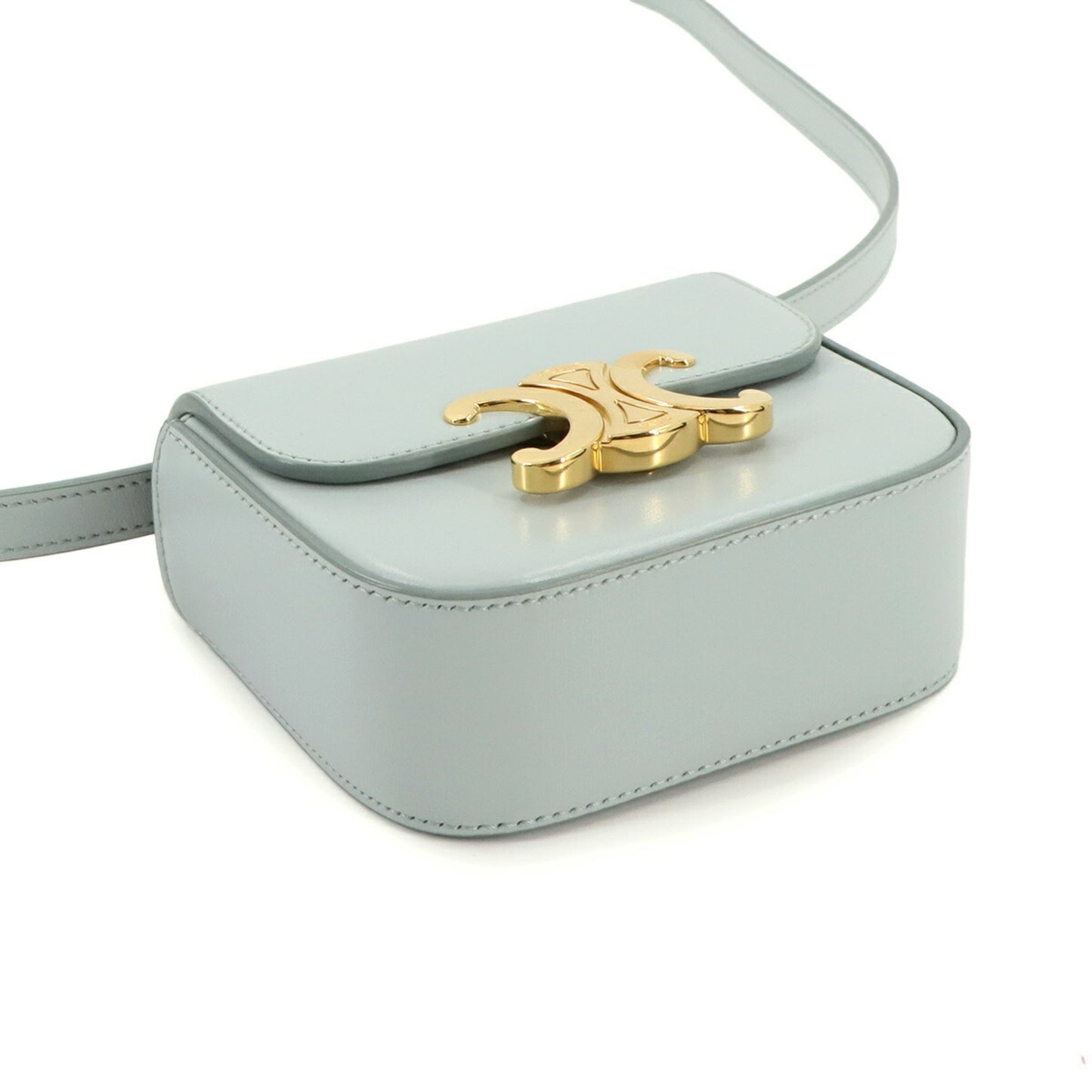 Céline Claude, Blue, Leather, shoulder