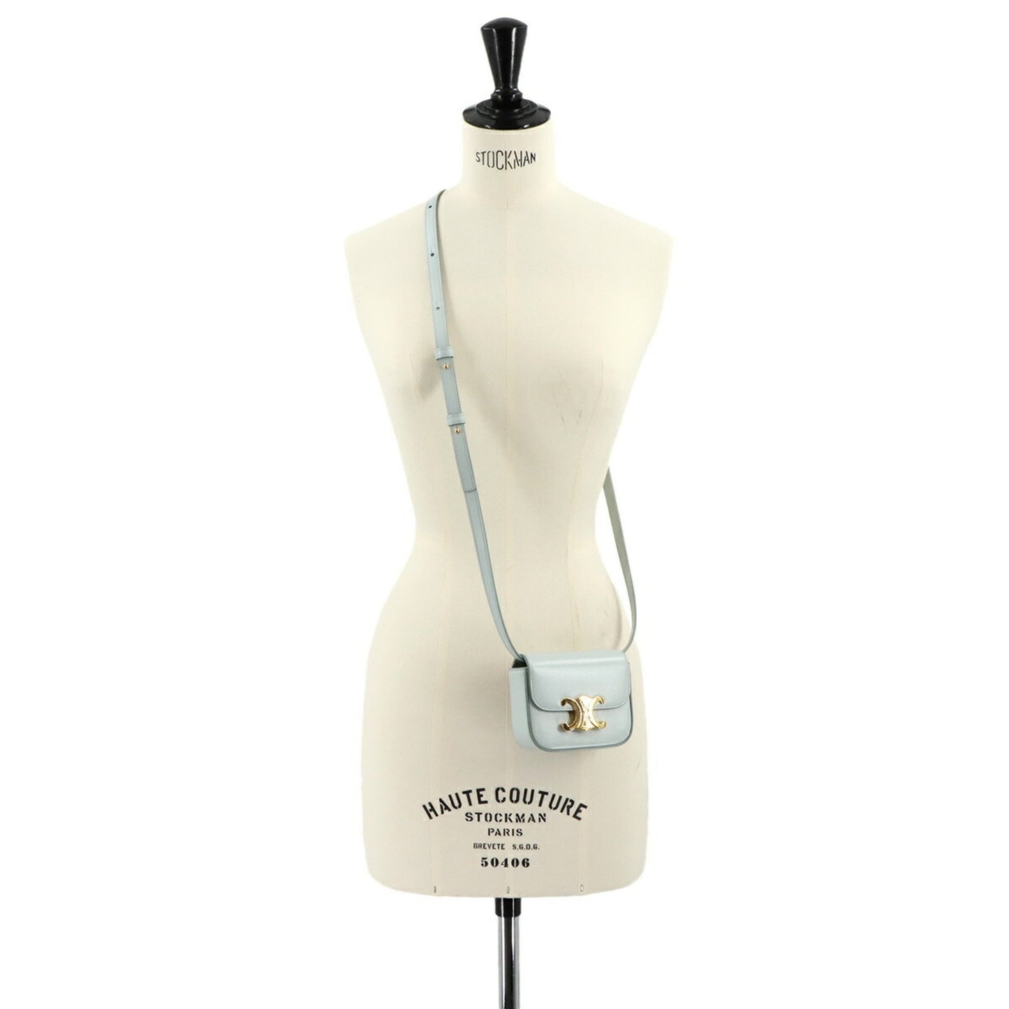 Céline Claude, Blue, Leather, shoulder