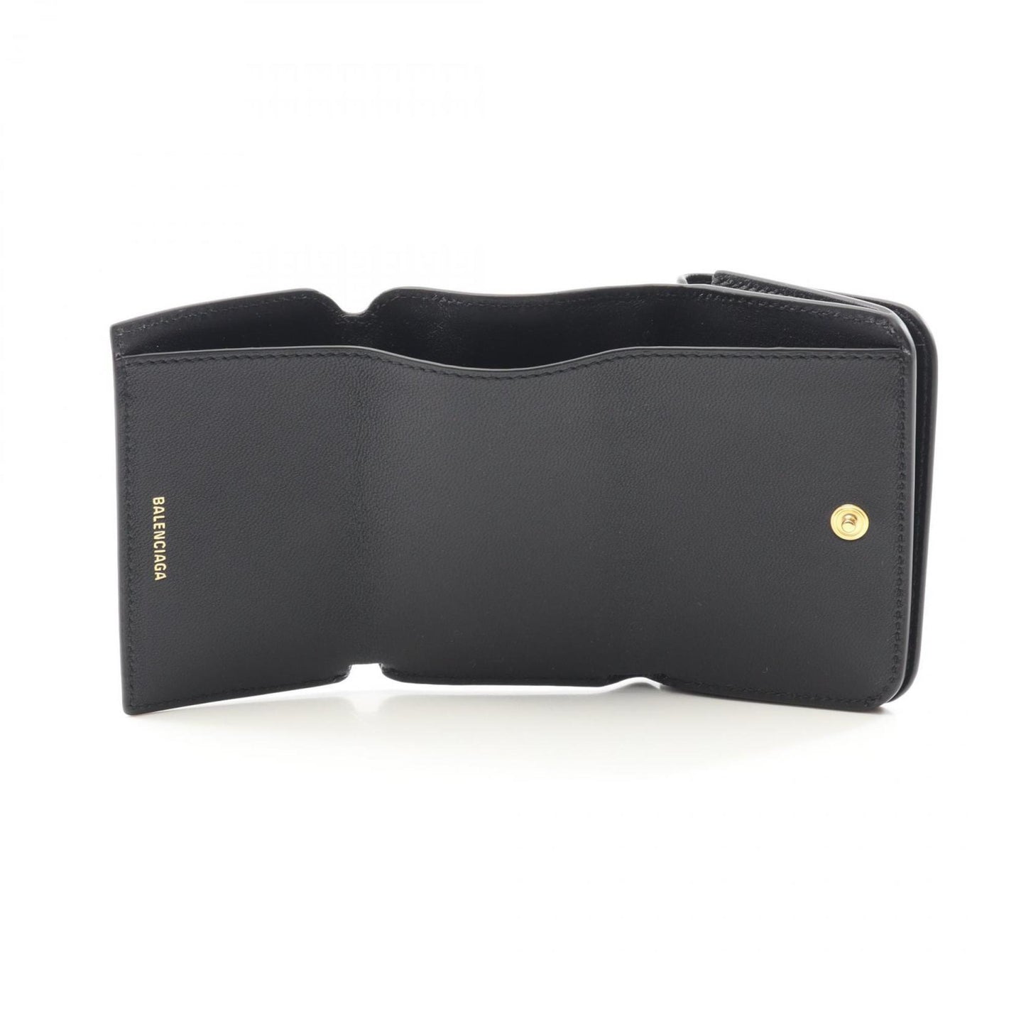 Balenciaga Cash mini wallet, Black, Leather, wallet