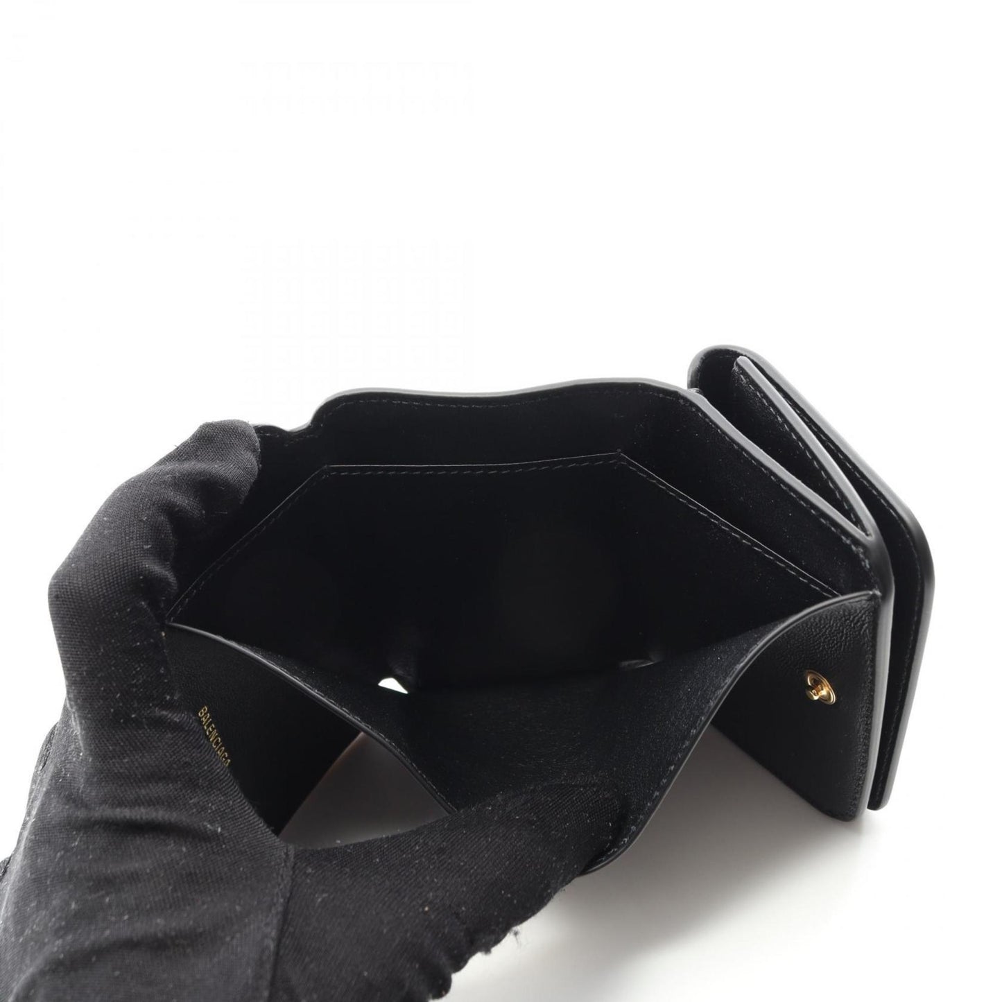 Balenciaga Cash mini wallet, Black, Leather, wallet