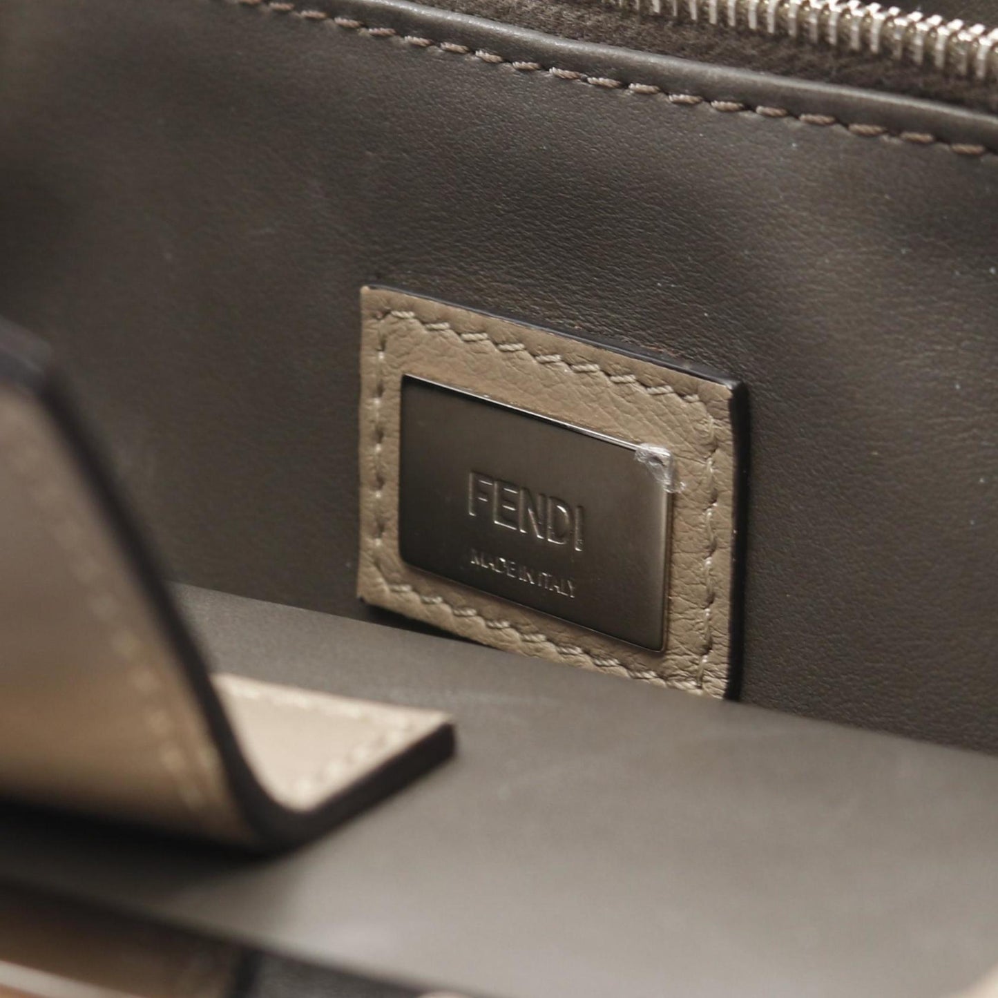 Fendi 2Jours, Beige, Leather, handbag