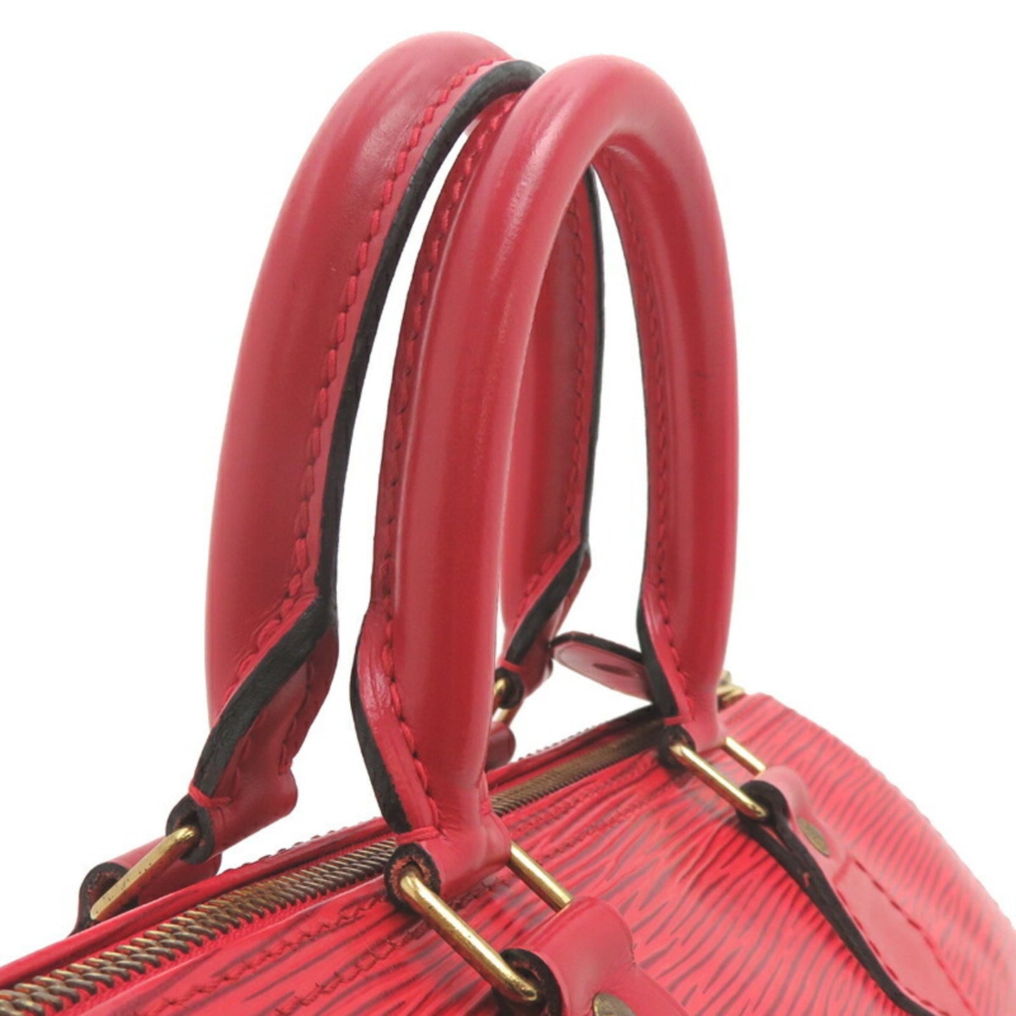 Louis Vuitton Speedy 25, Red, Leather, handbag