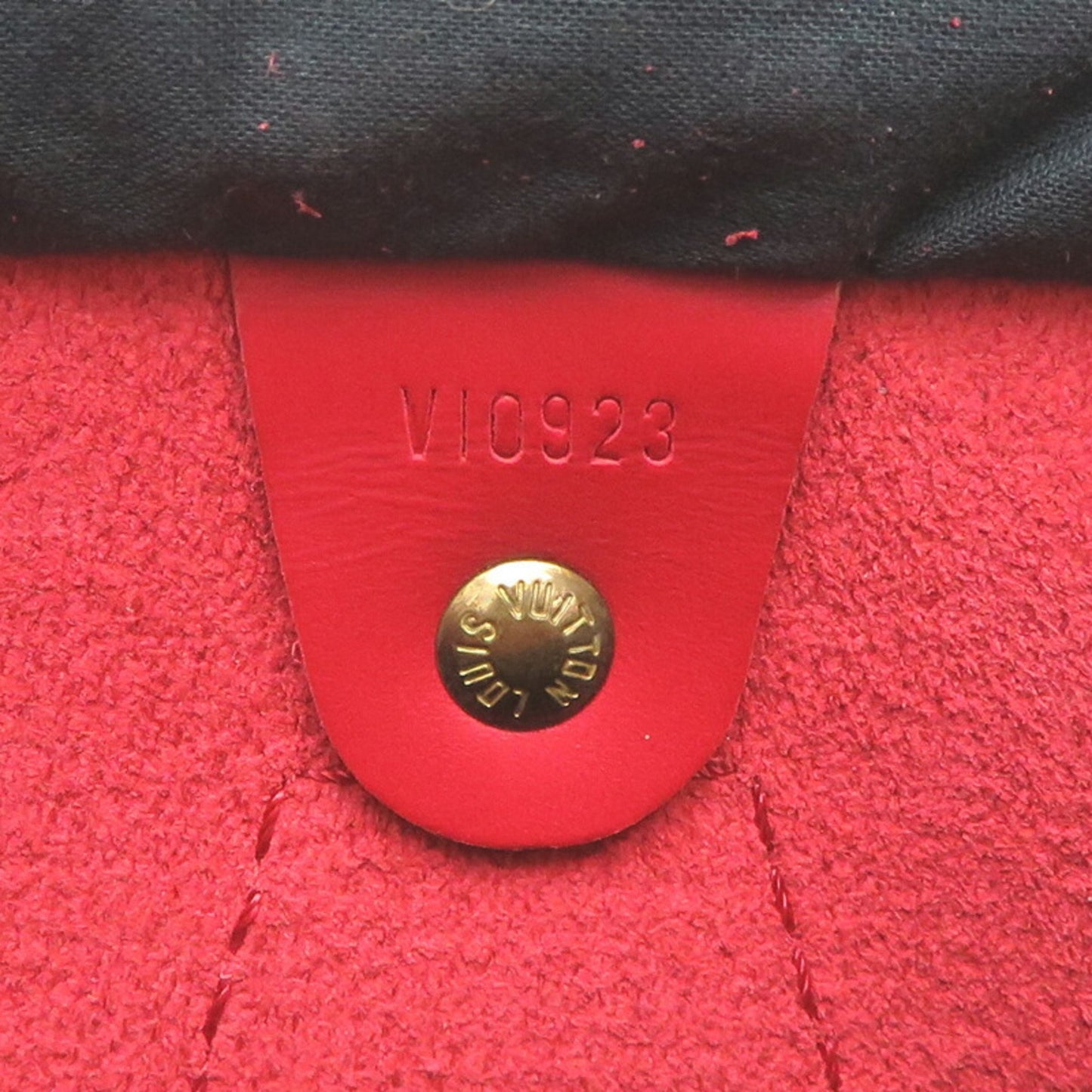 Louis Vuitton Speedy 25, Red, Leather, handbag