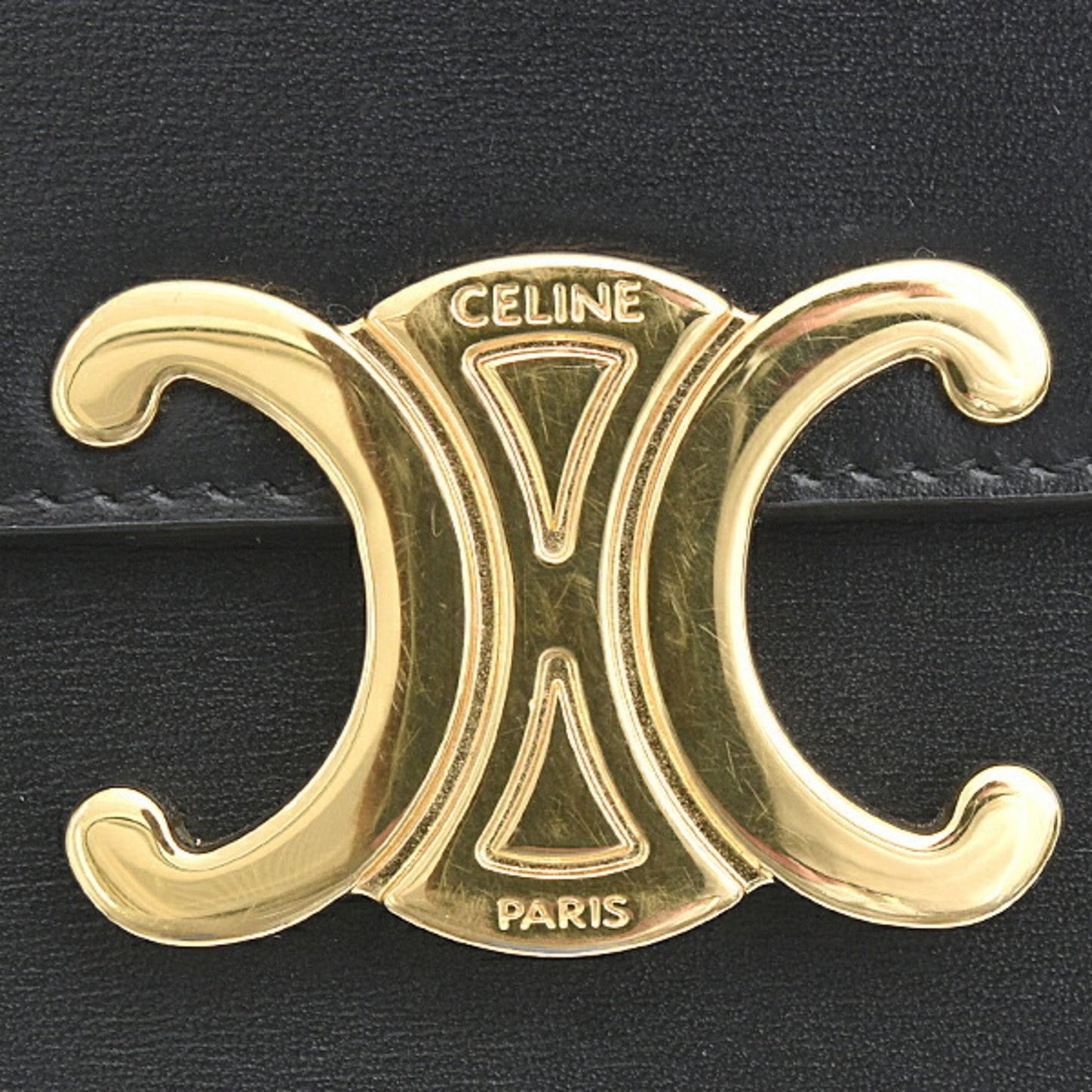 Céline Claude, Black, Leather, shoulder
