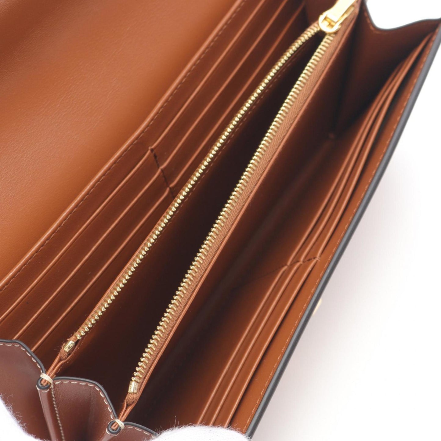 Céline 16 PM, Brown, Leather, wallet