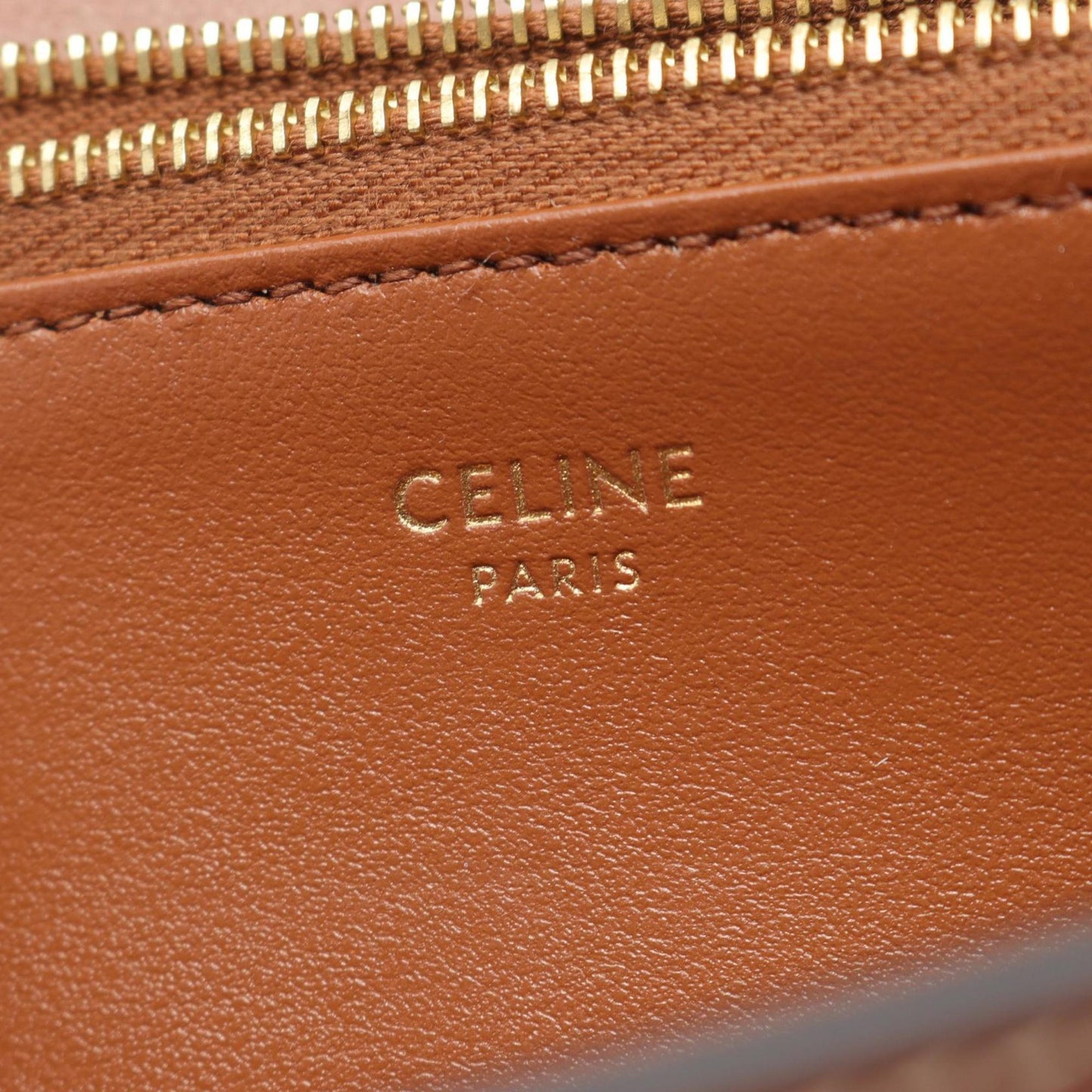 Céline 16 PM, Brown, Leather, wallet