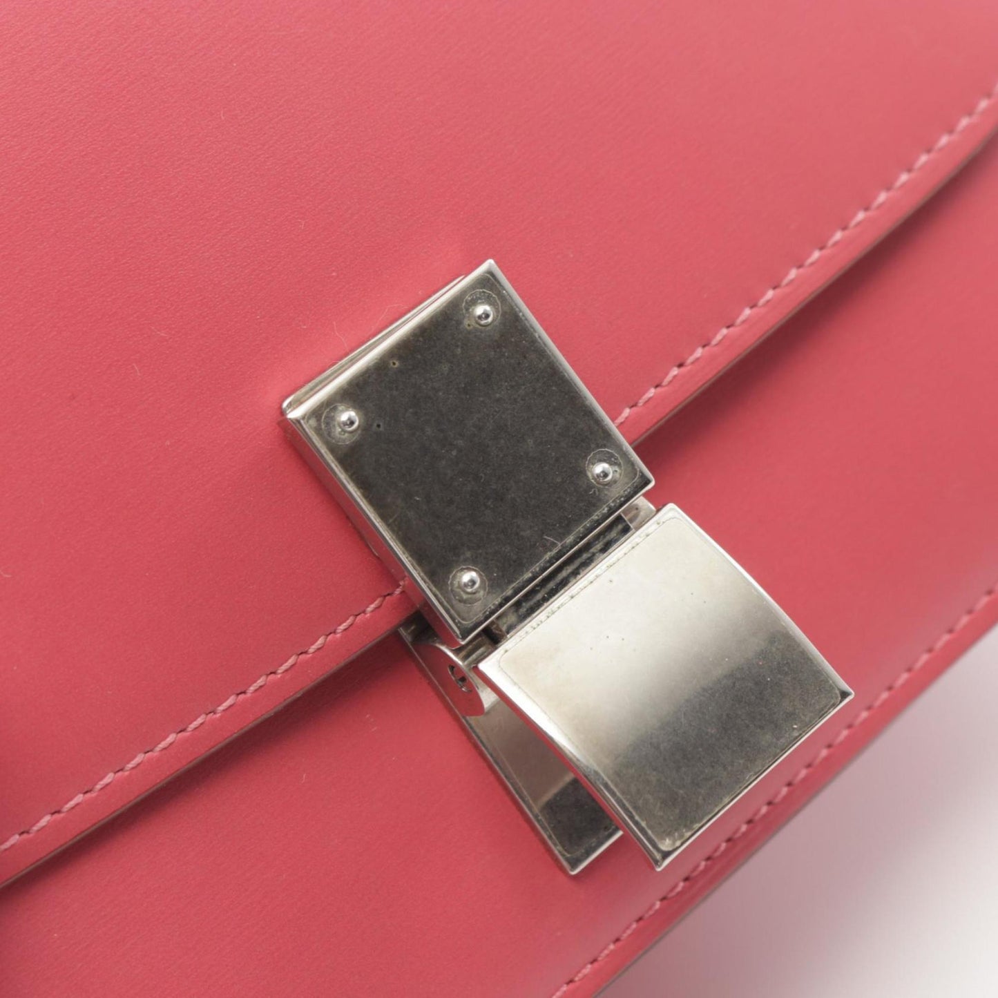 Céline Classic, Pink, Leather, shoulder