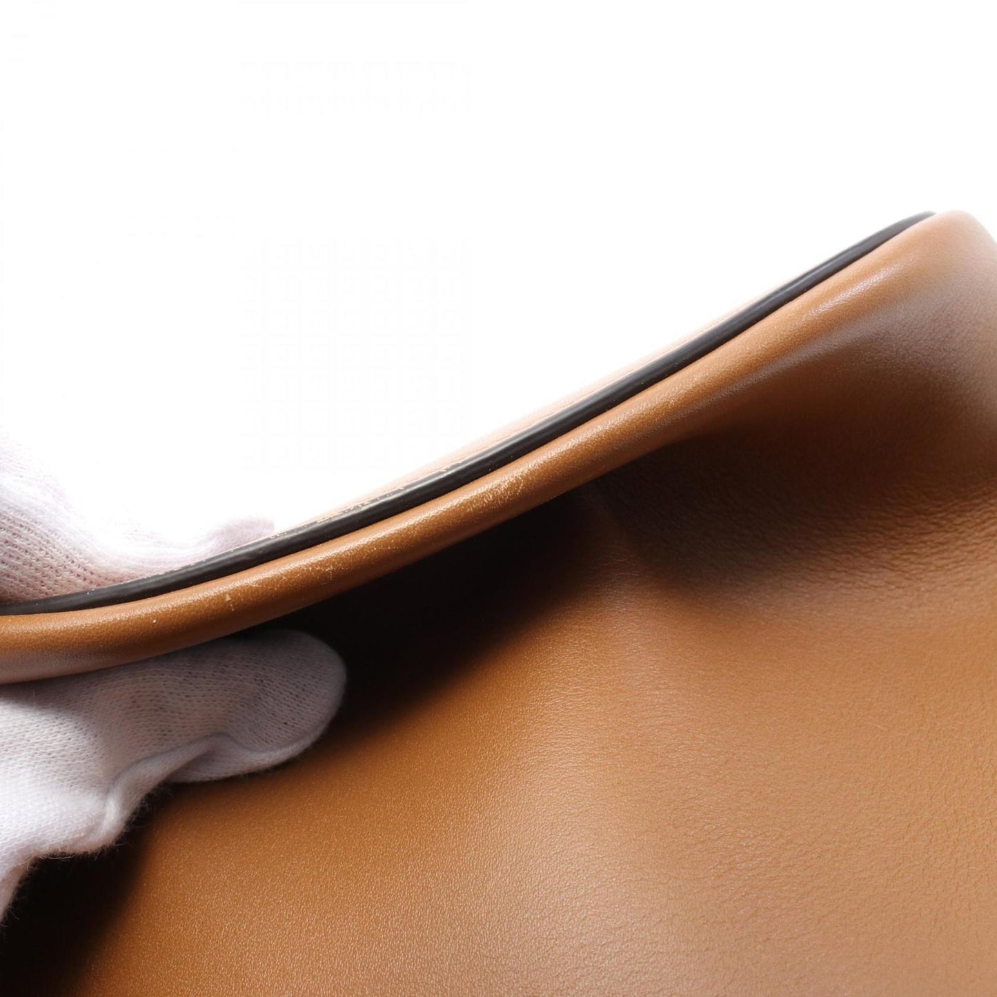 Céline Clasp Bucket, Brown, Leather, shoulder