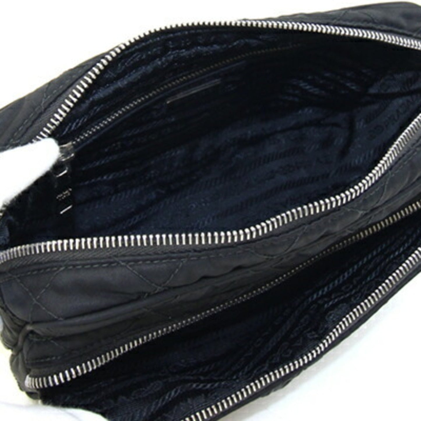 Prada Tessuto, Black, NYLON, shoulder