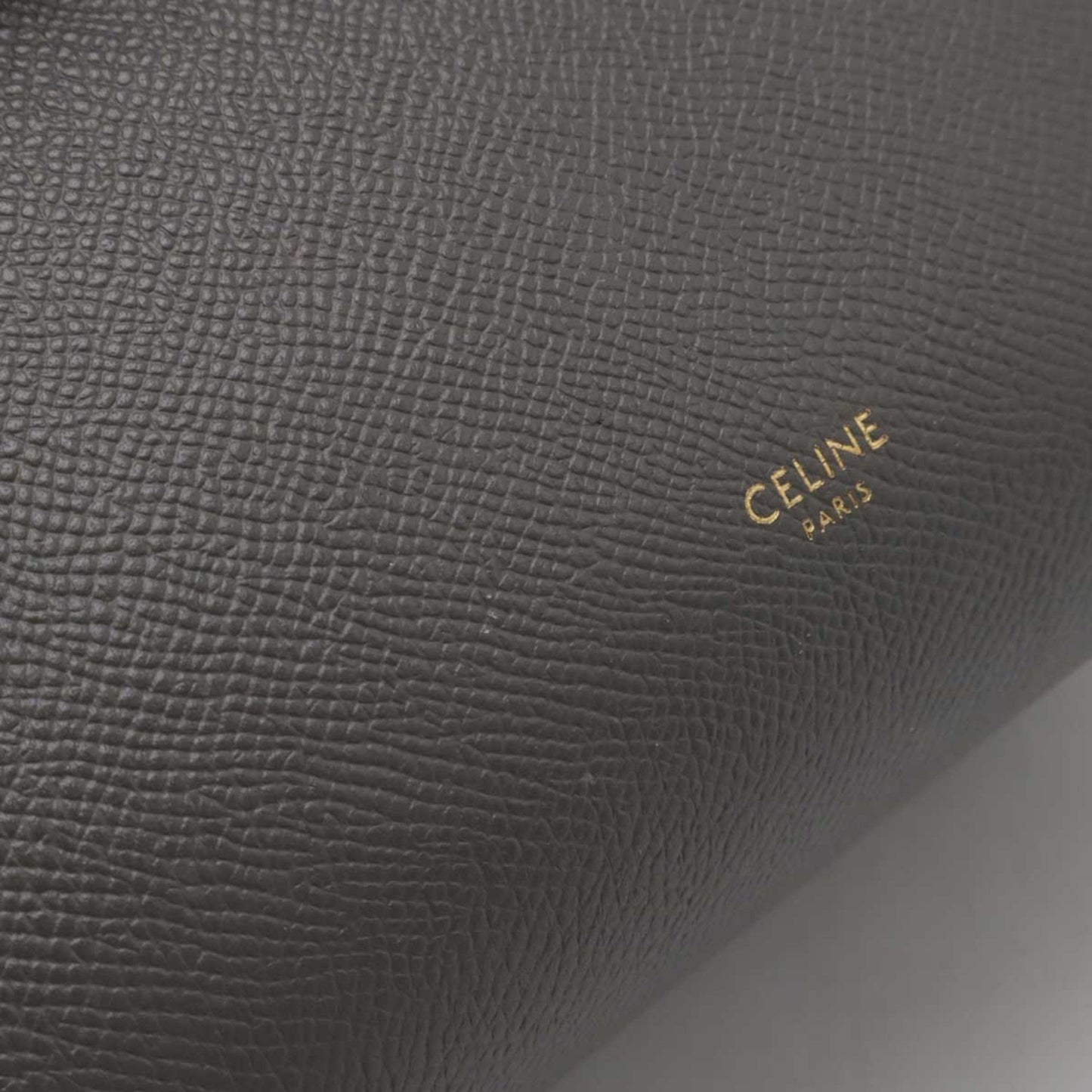 Céline Belt, Grey, Leather, handbag