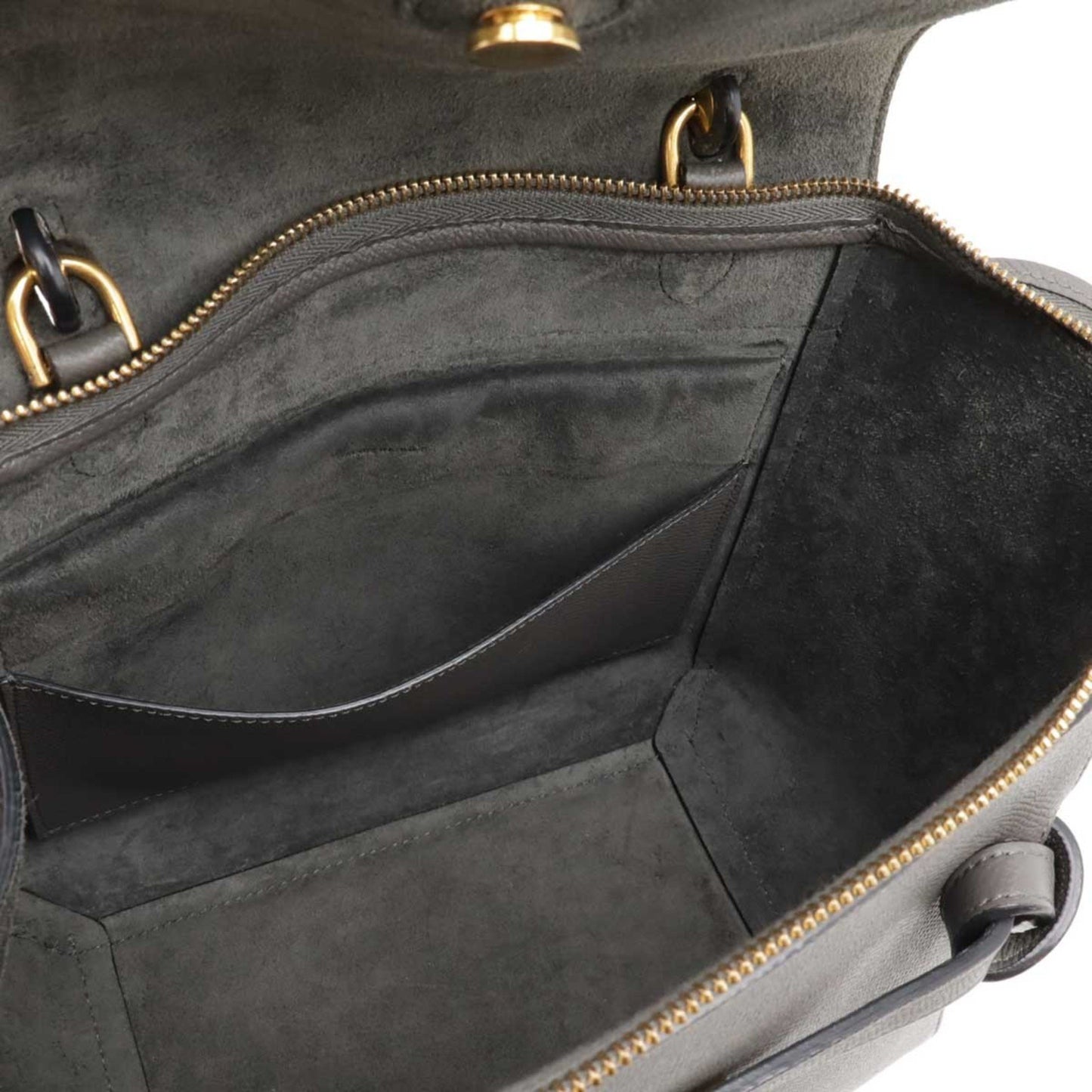 Céline Belt, Grey, Leather, handbag