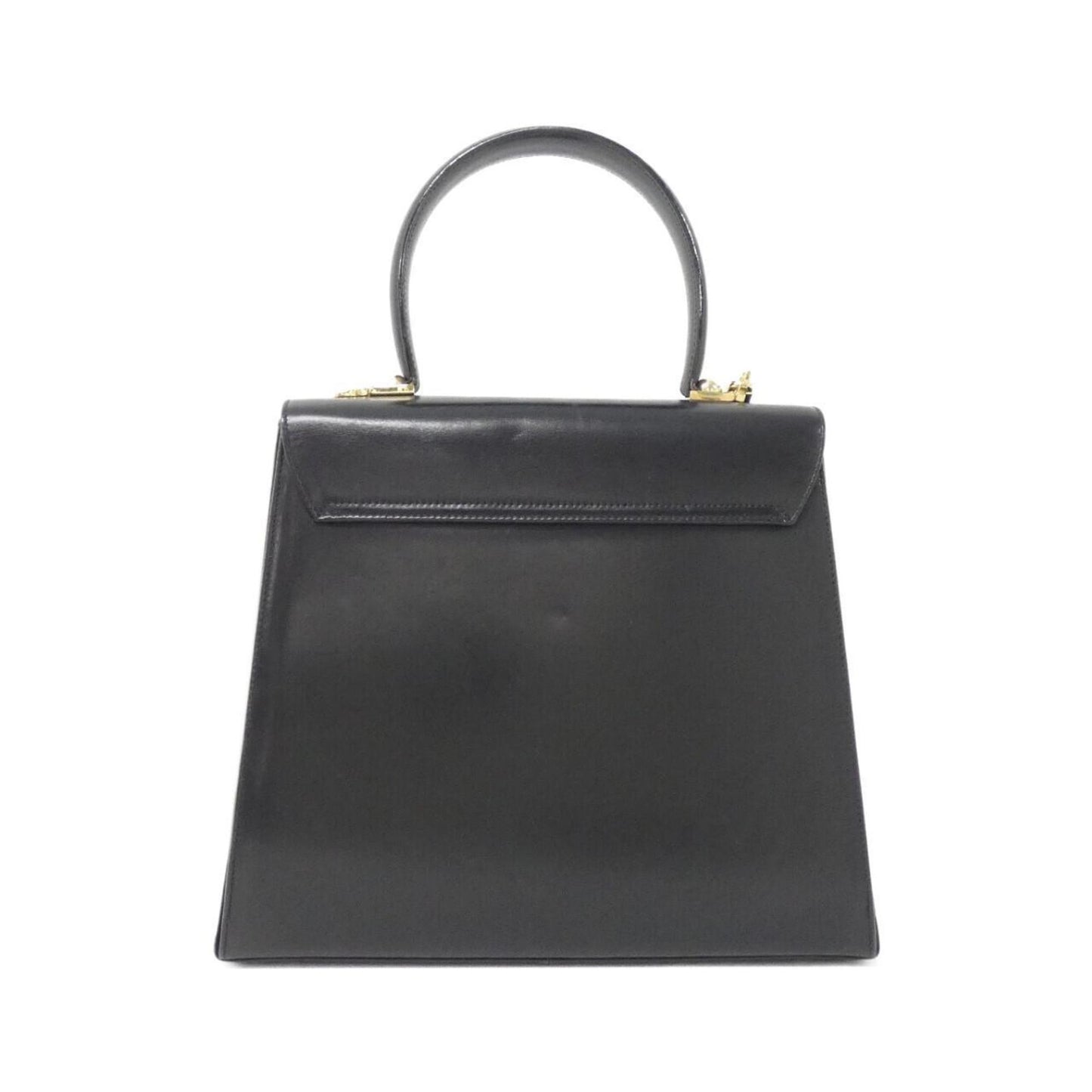 Salvatore Ferragamo Gancini, Black, Leather, handbag