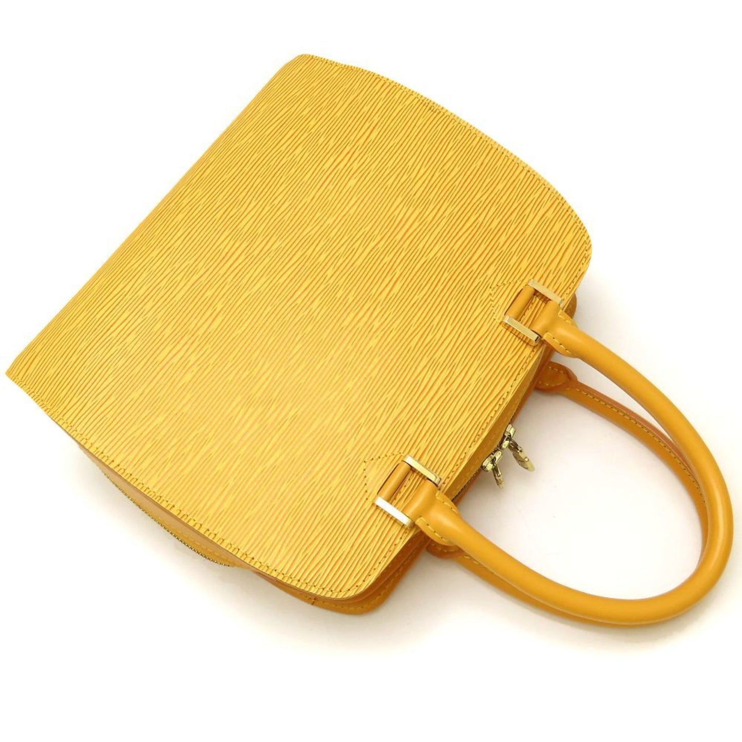 Louis Vuitton Pont Neuf, Yellow, Leather, handbag