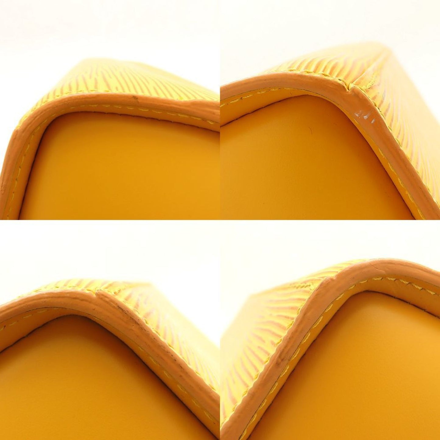 Louis Vuitton Pont Neuf, Yellow, Leather, handbag