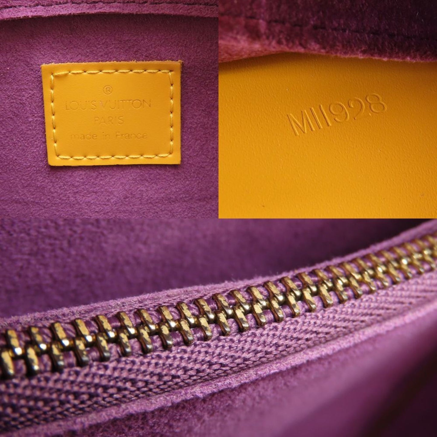 Louis Vuitton Pont Neuf, Yellow, Leather, handbag