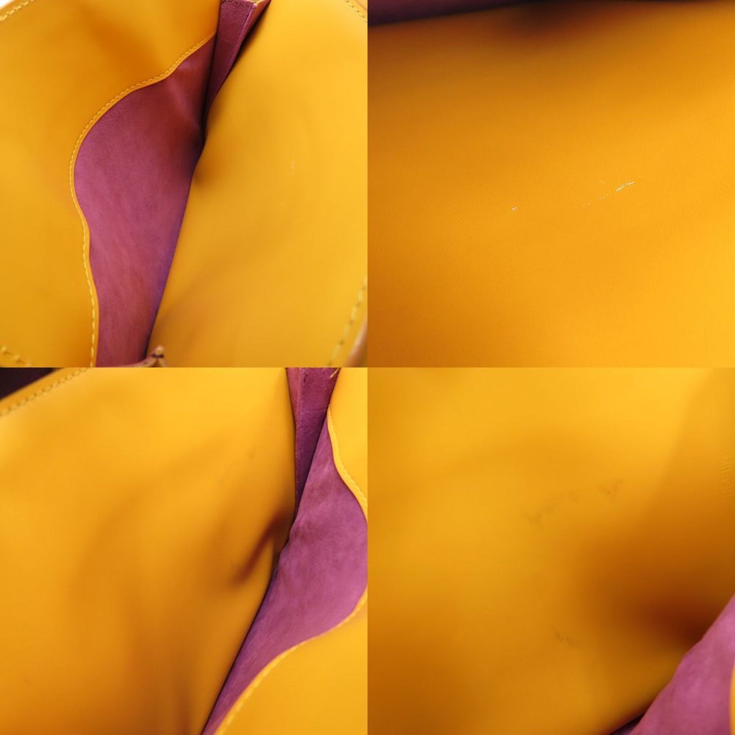 Louis Vuitton Pont Neuf, Yellow, Leather, handbag