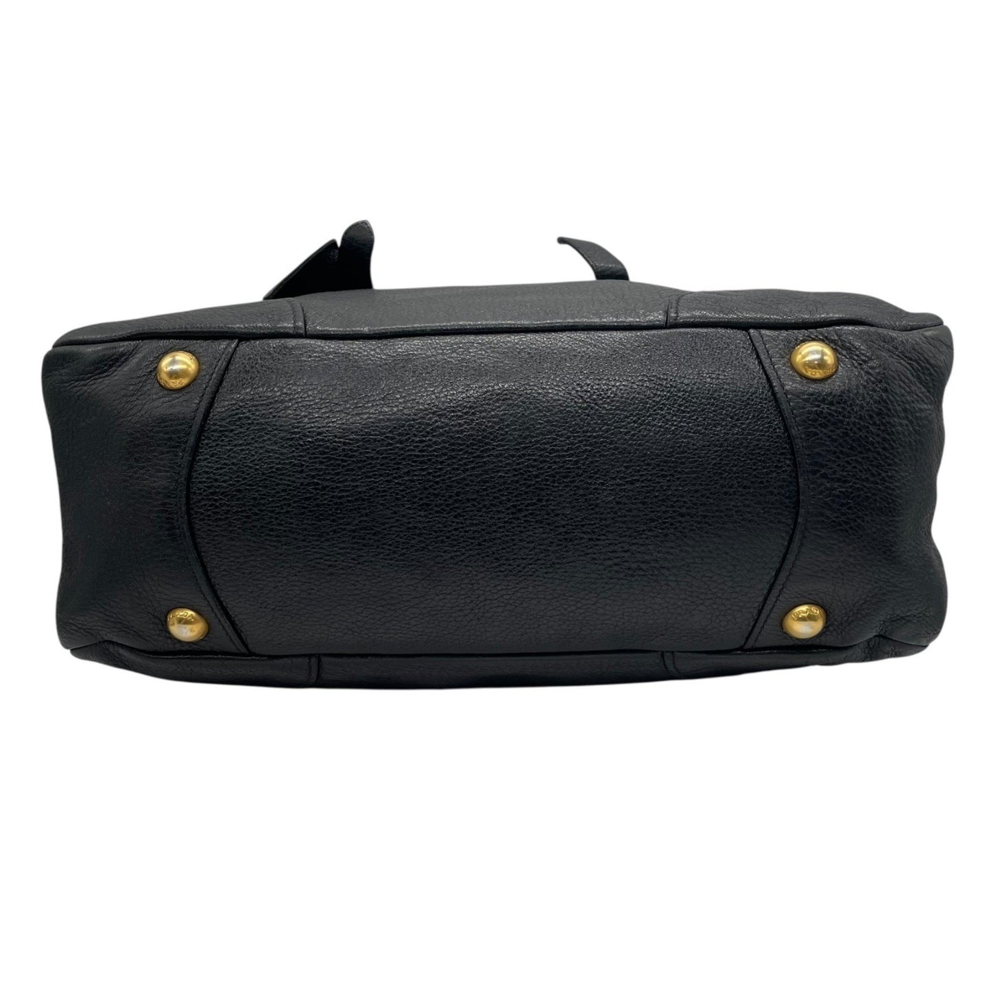 Prada, Black, Leather, handbag