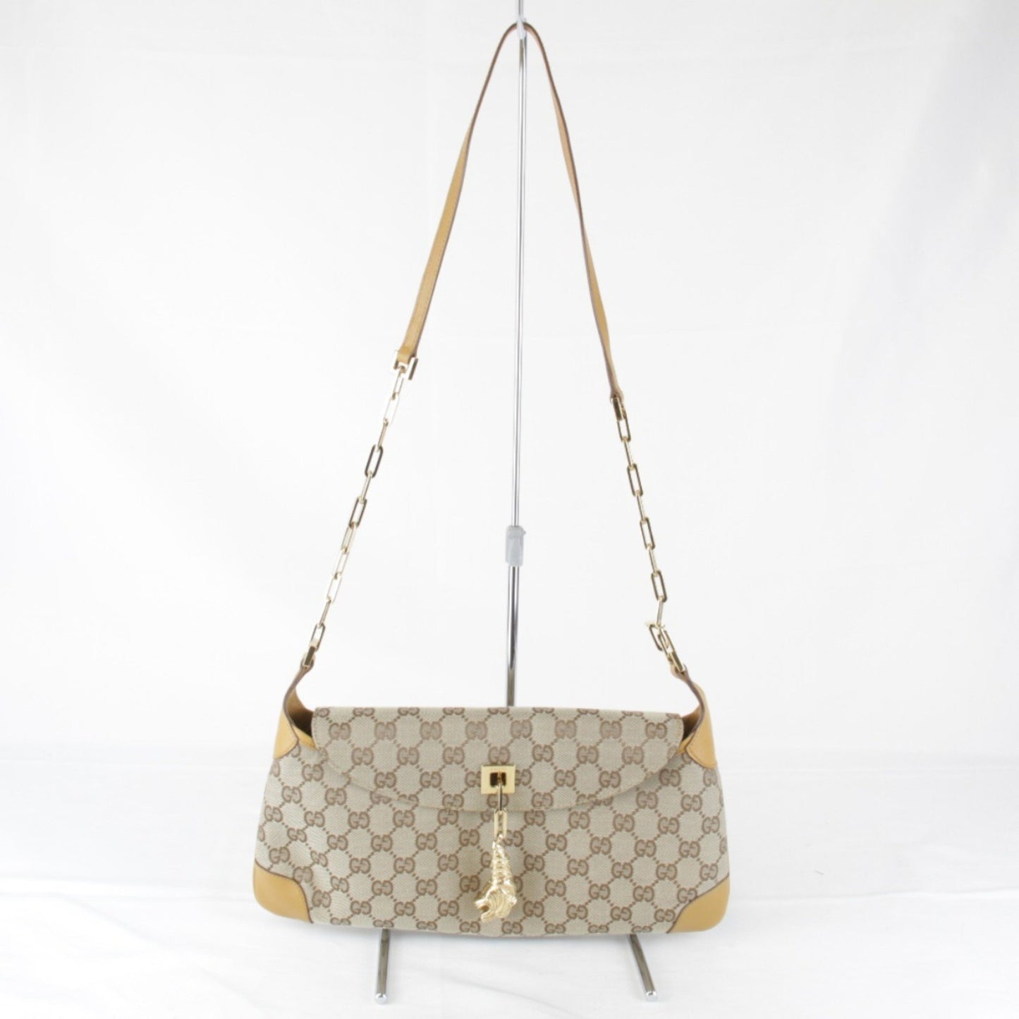 Gucci GG canvas, Brown, Canvas, shoulder