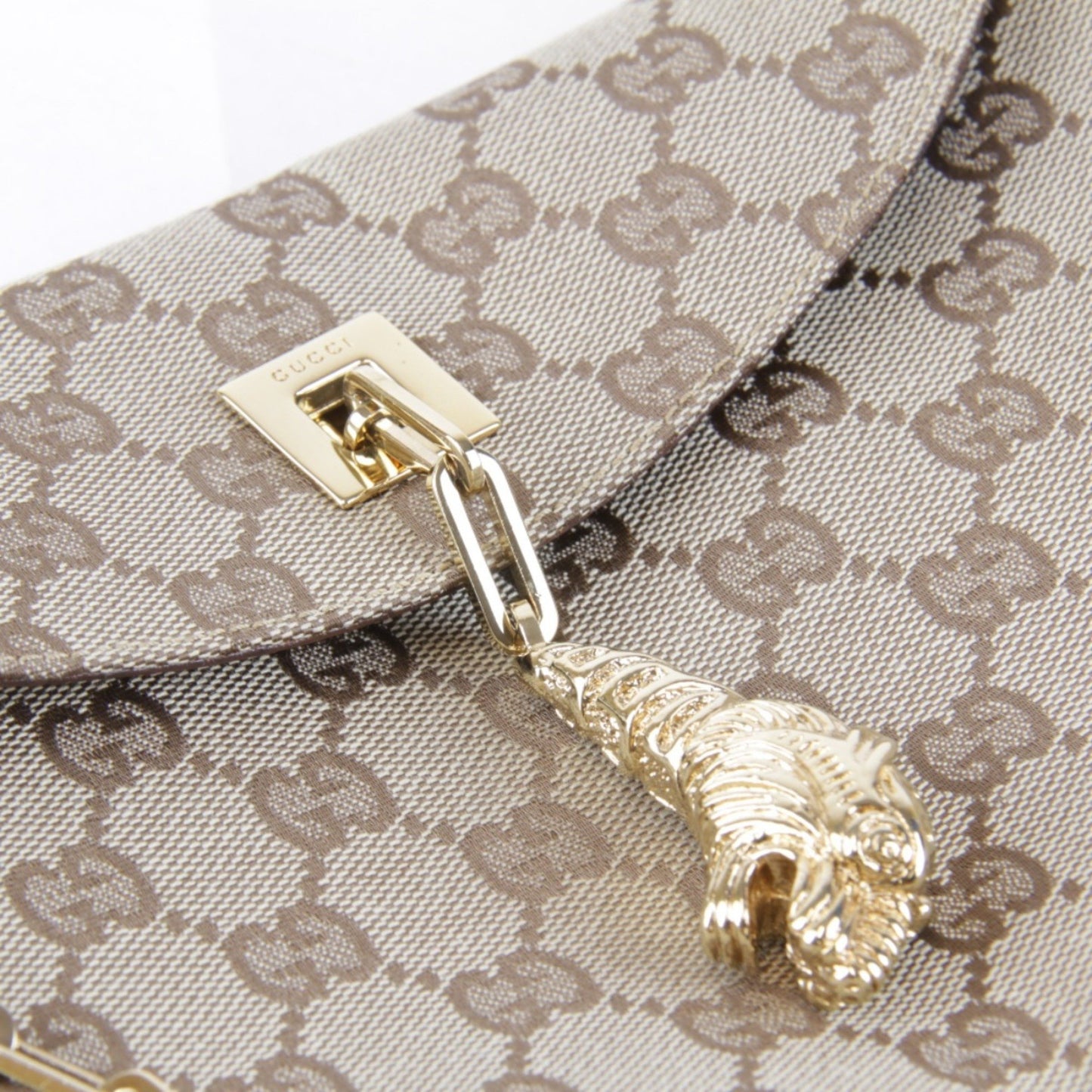 Gucci GG canvas, Brown, Canvas, shoulder