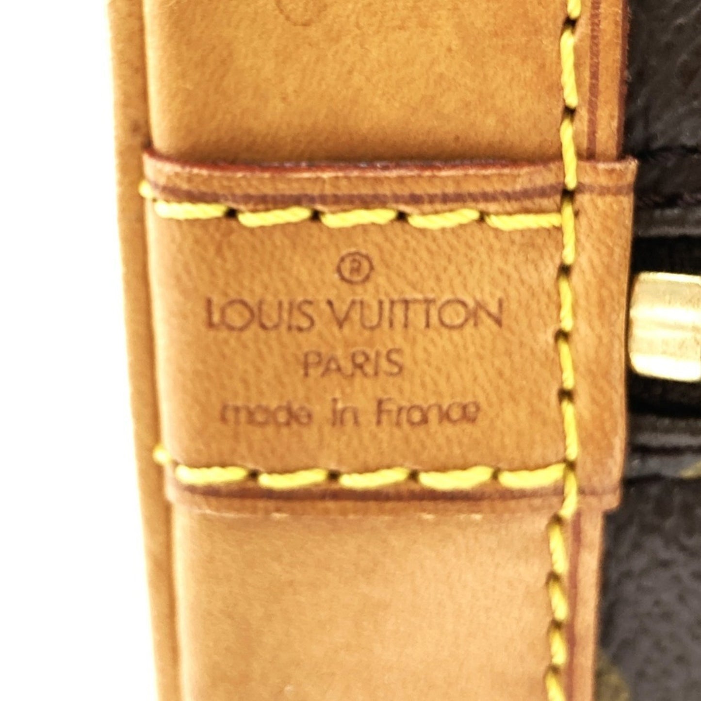 Louis Vuitton Alma, Brown, Canvas, handbag