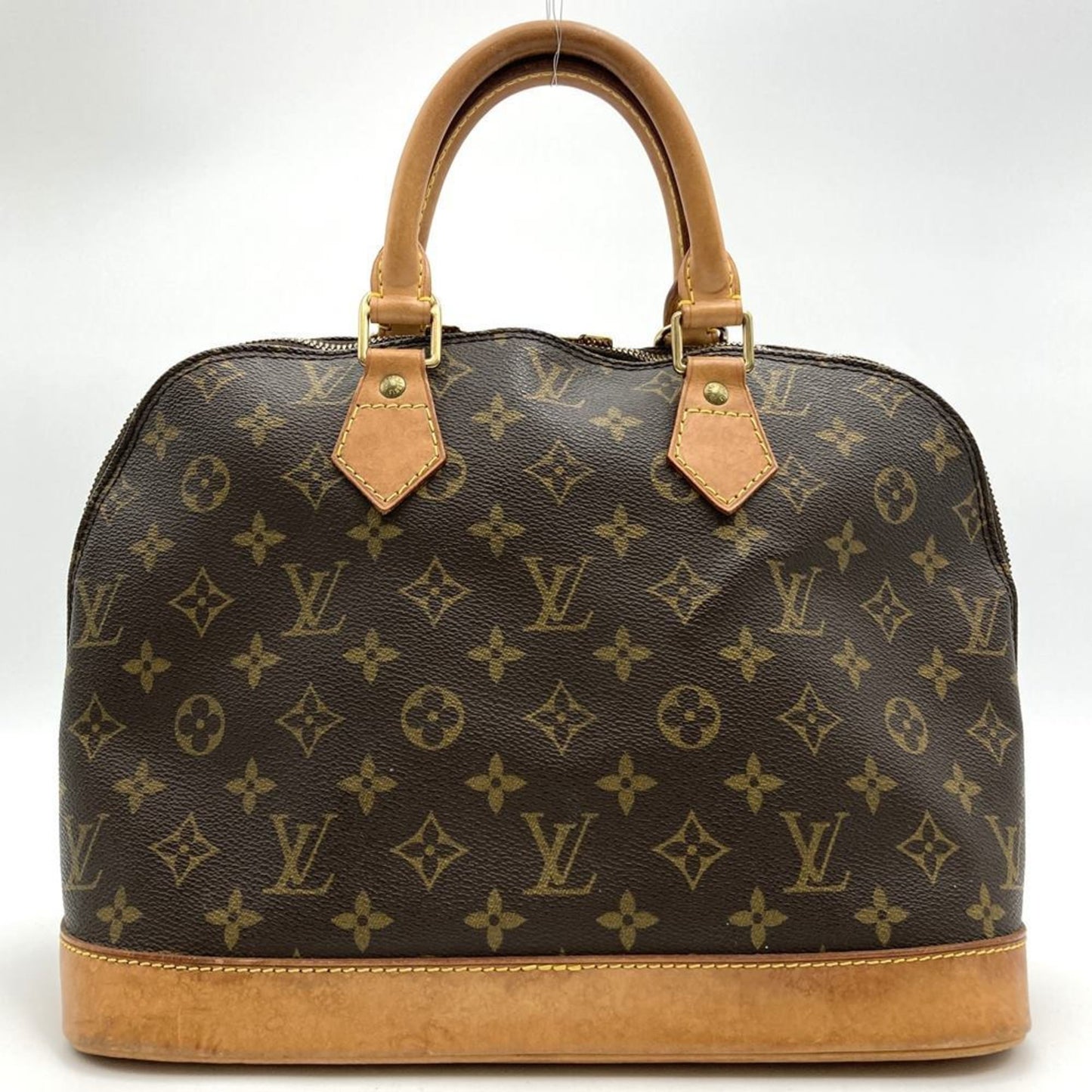 Louis Vuitton Alma, Brown, Canvas, handbag