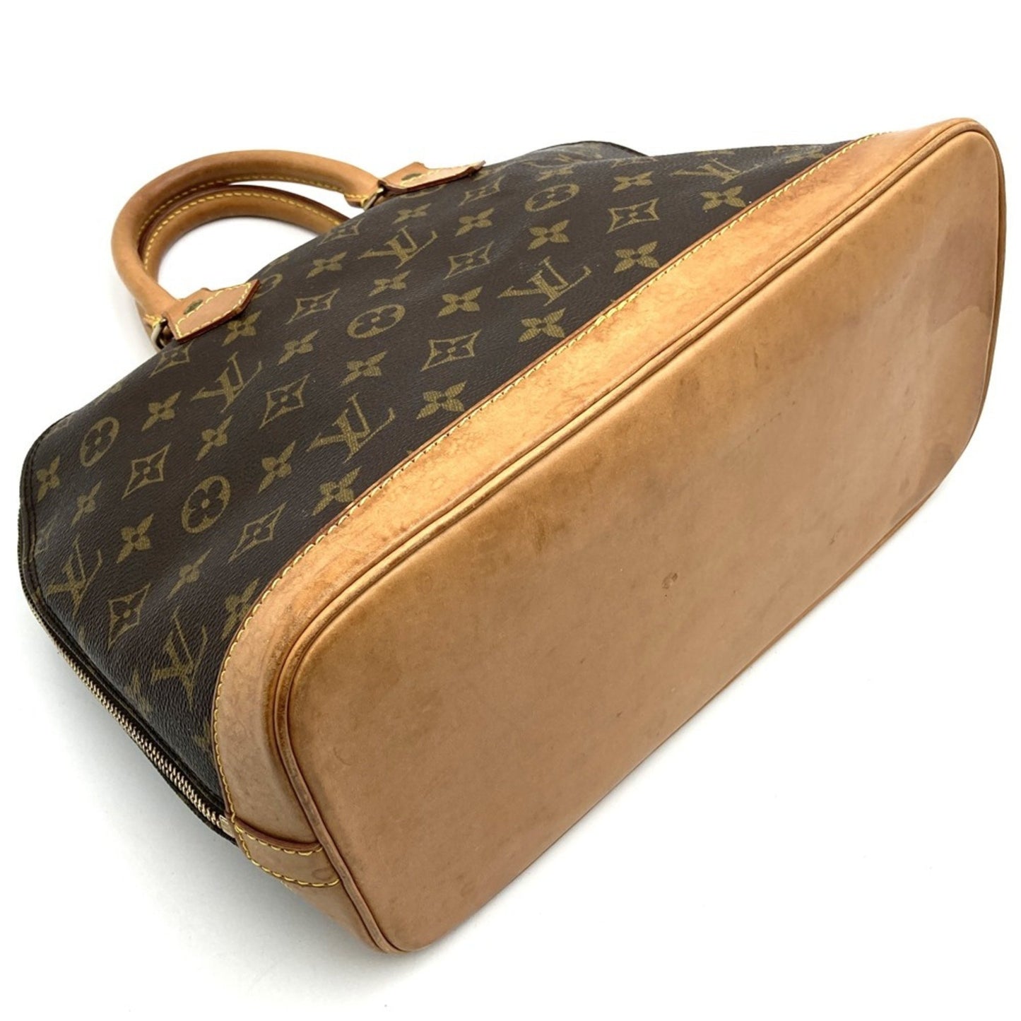 Louis Vuitton Alma, Brown, Canvas, handbag
