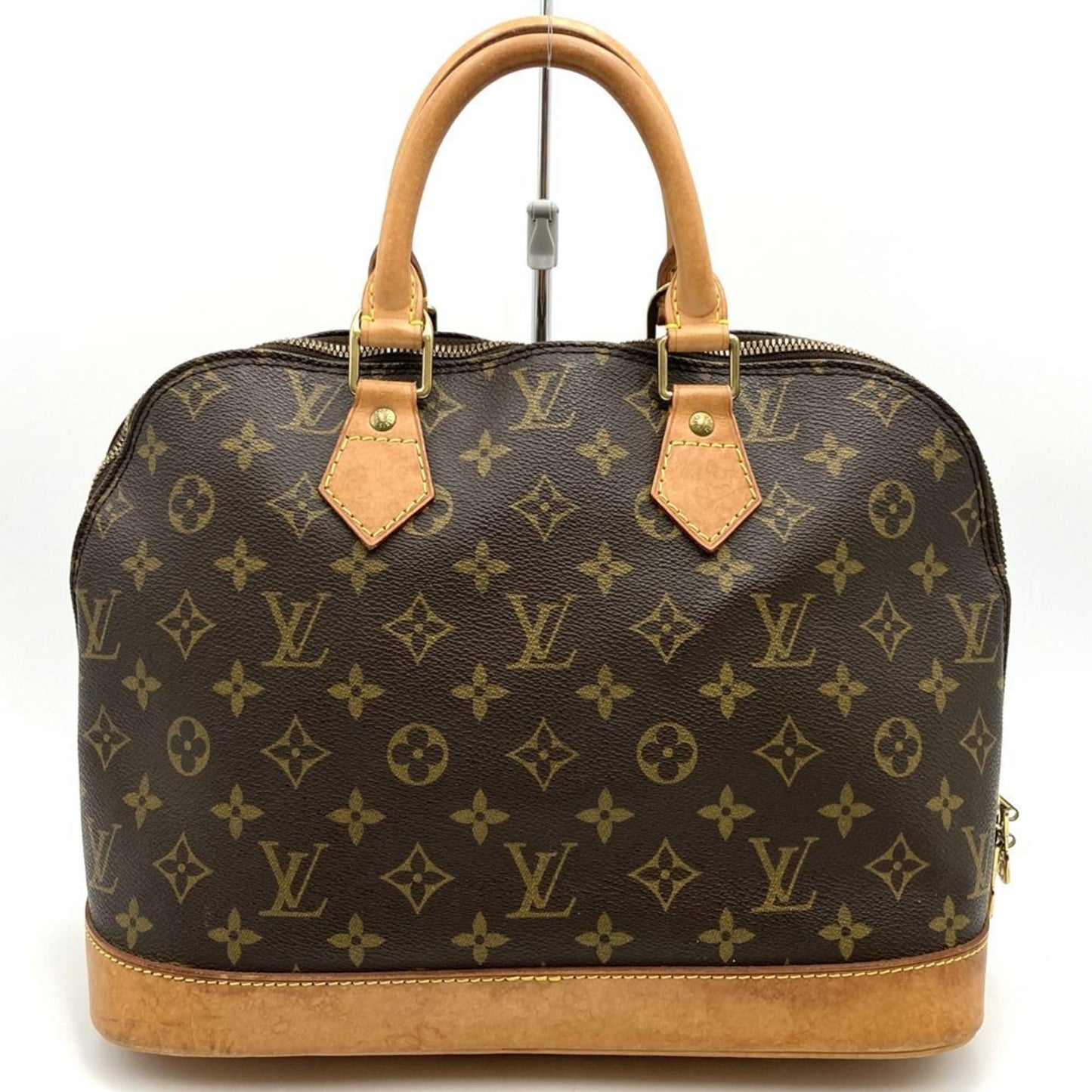 Louis Vuitton Alma, Brown, Canvas, handbag