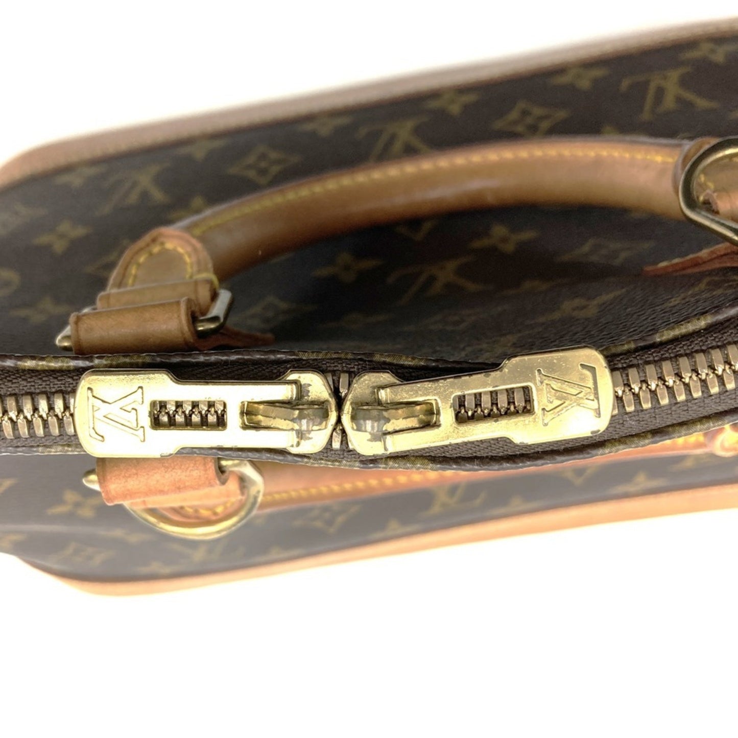 Louis Vuitton Alma, Brown, Canvas, handbag