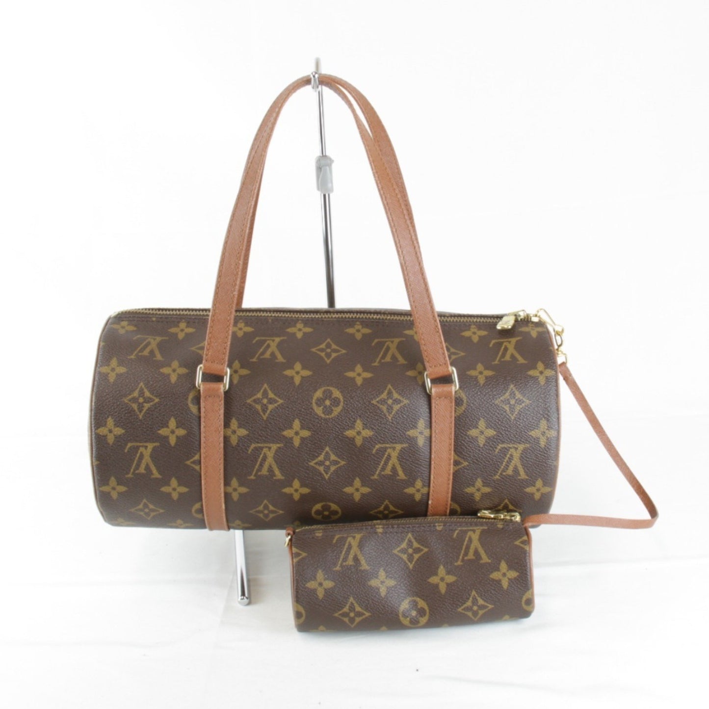 Louis Vuitton Papillon 30, Brown, Canvas, handbag