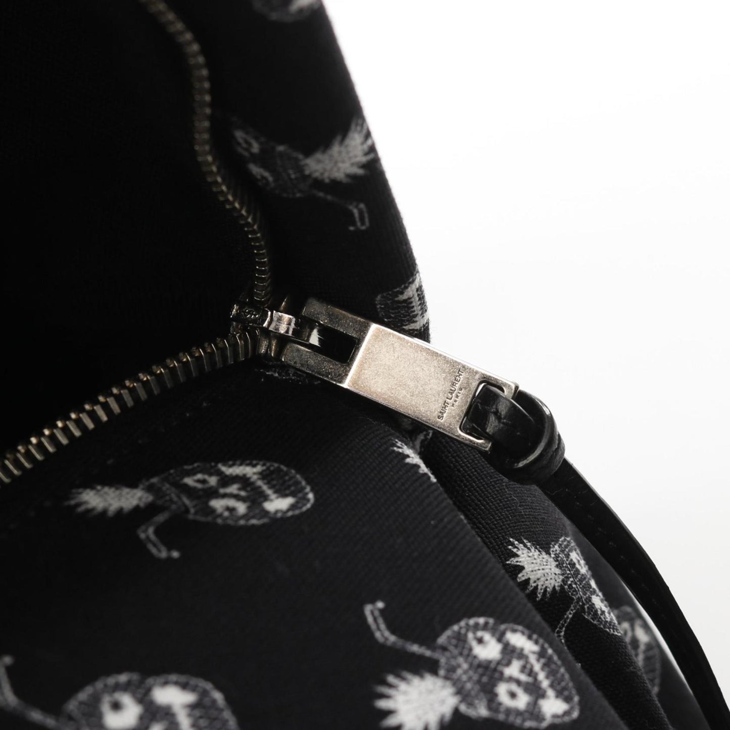 Saint Laurent -, Black, Canvas, backpack