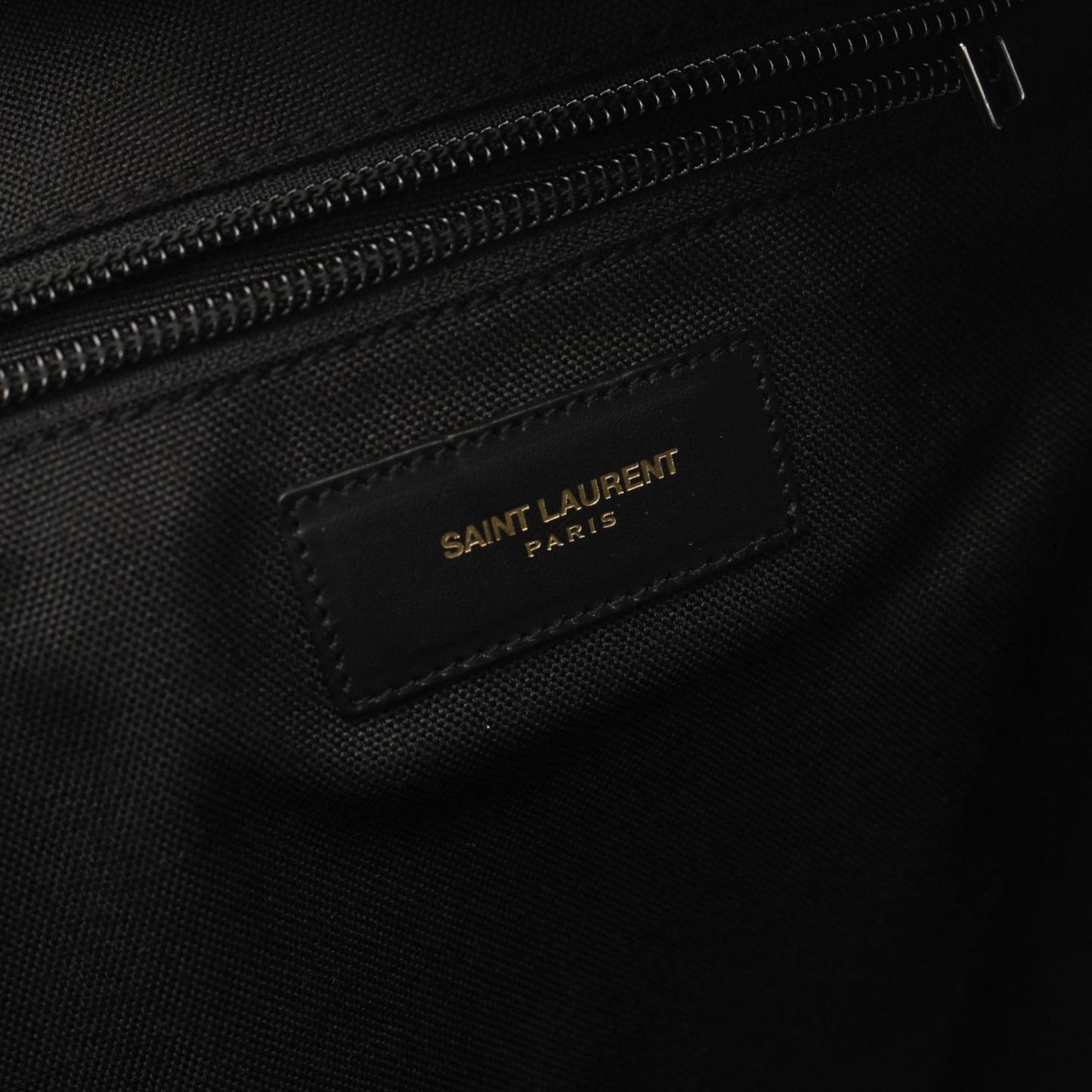 Saint Laurent -, Black, Canvas, backpack