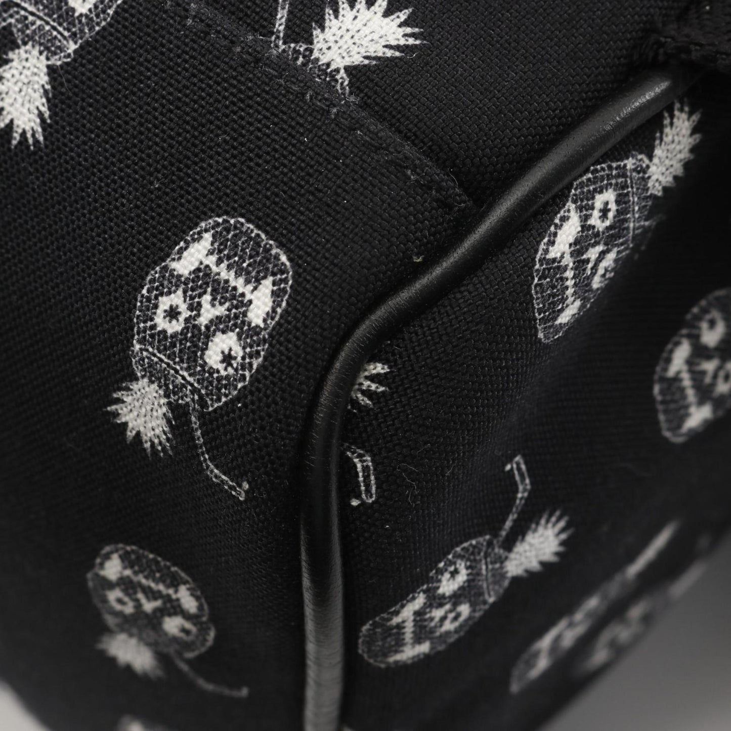 Saint Laurent -, Black, Canvas, backpack