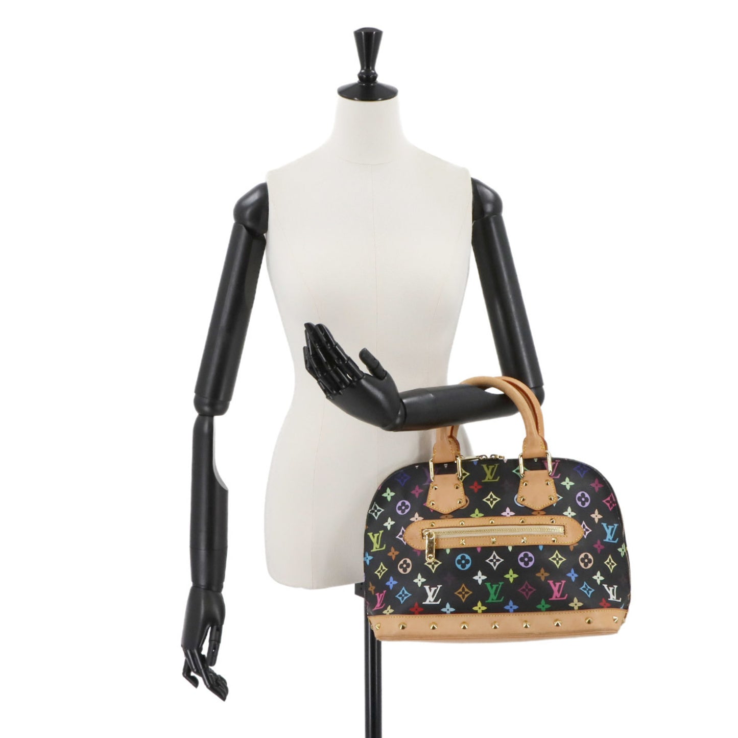 Louis Vuitton Alma, Multicolour, Canvas, handbag