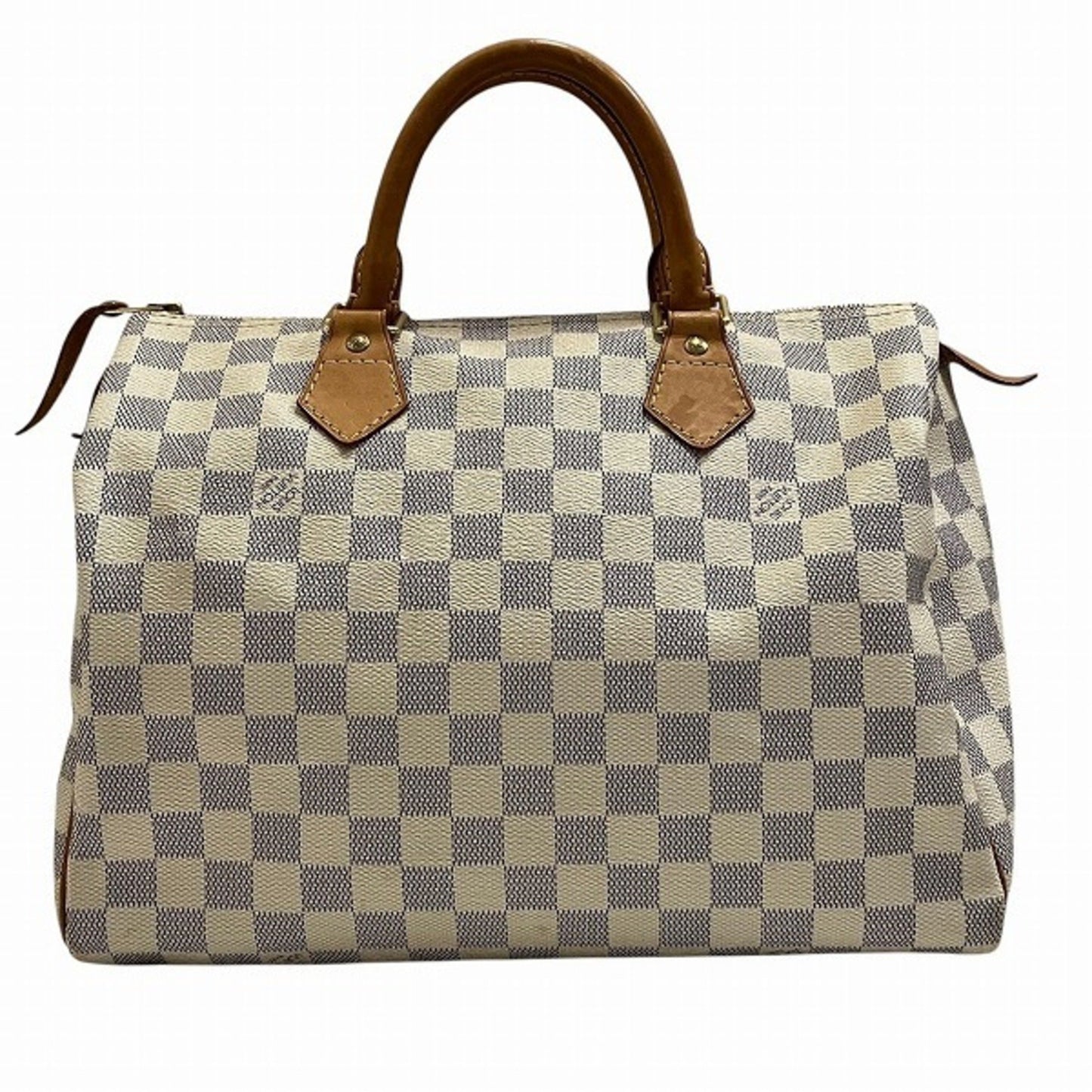 Louis Vuitton Speedy 30, White, Canvas, handbag