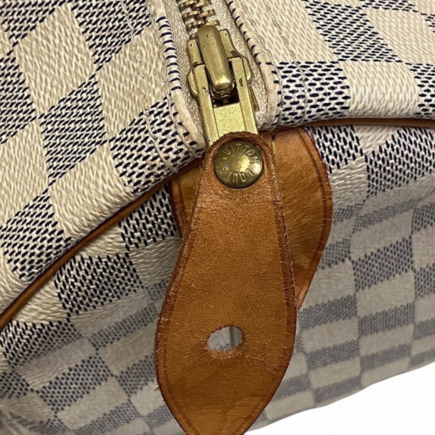 Louis Vuitton Speedy 30, White, Canvas, handbag
