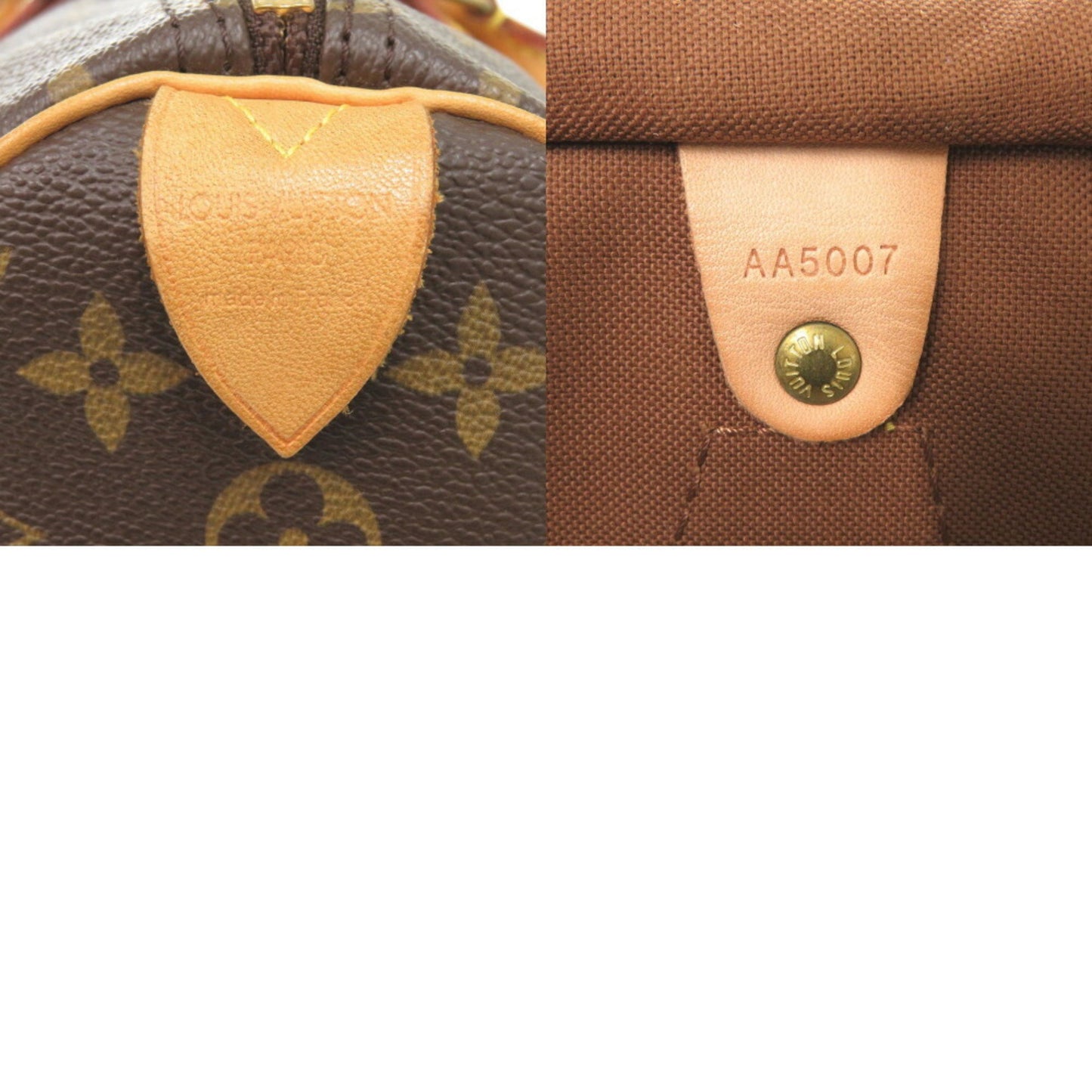 Louis Vuitton Speedy 35, Brown, Canvas, handbag