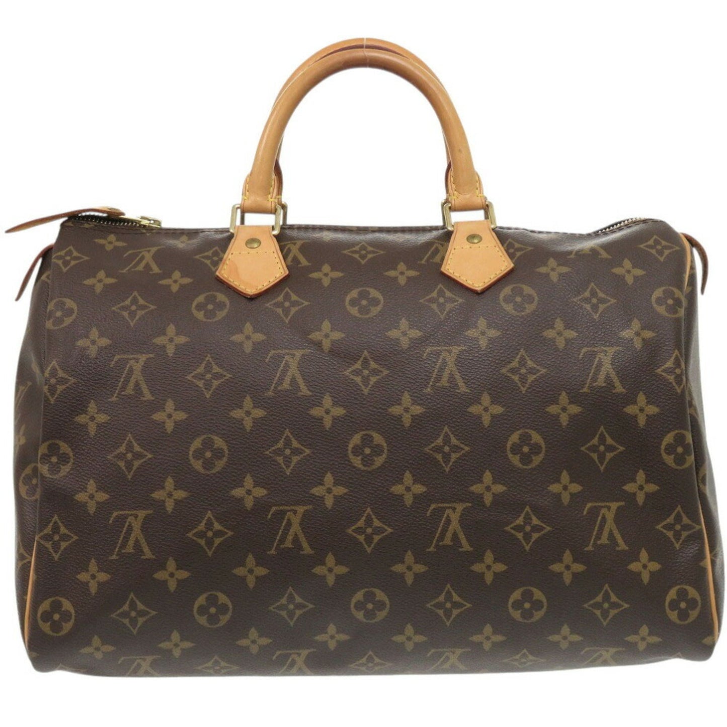 Louis Vuitton Speedy 35, Brown, Canvas, handbag
