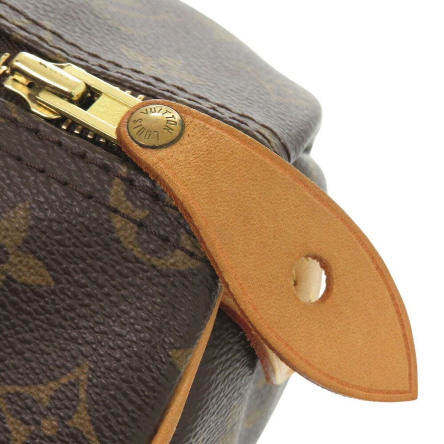 Louis Vuitton Speedy 35, Brown, Canvas, handbag
