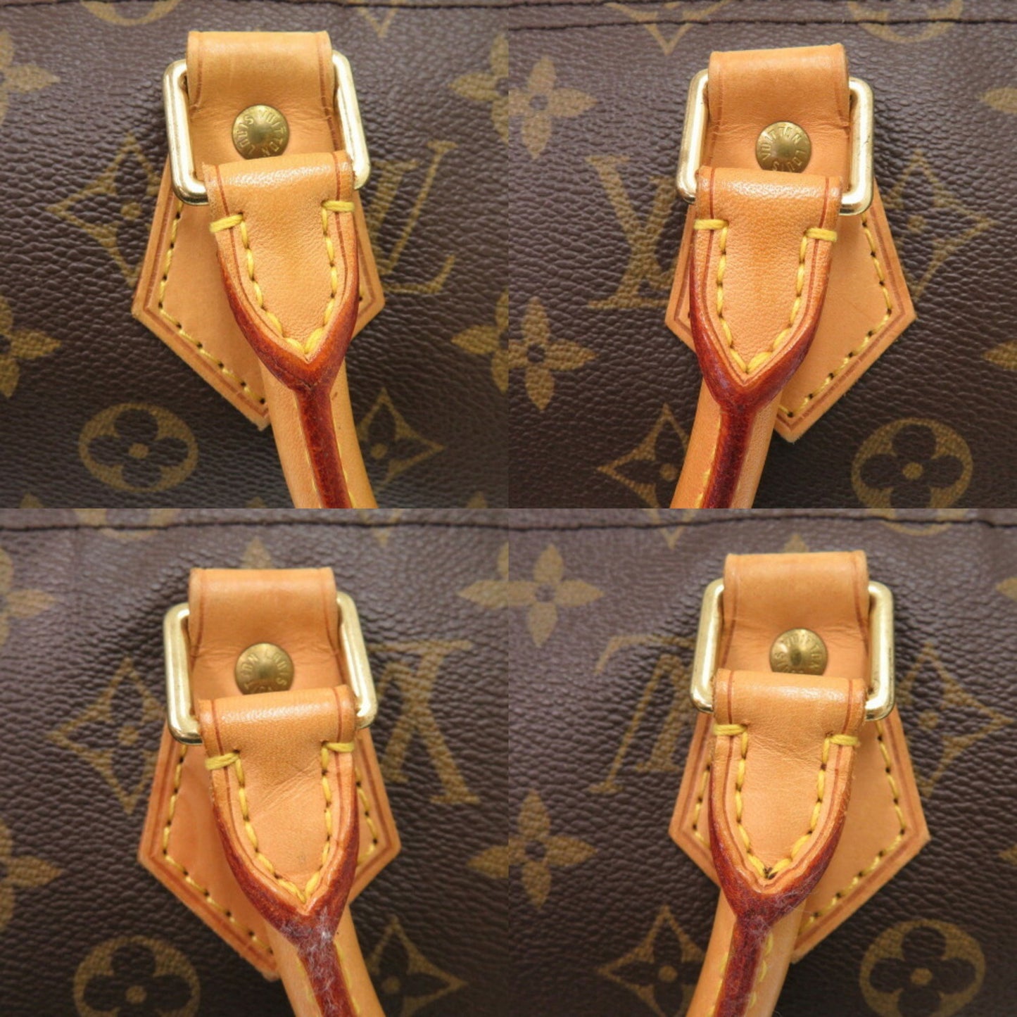 Louis Vuitton Speedy 35, Brown, Canvas, handbag