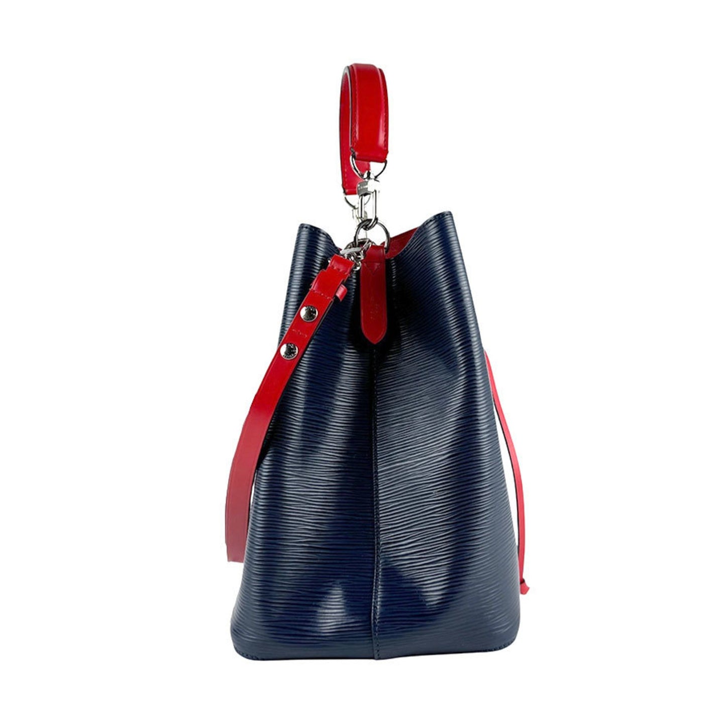 Louis Vuitton NéoNoé, Blue, Leather, handbag